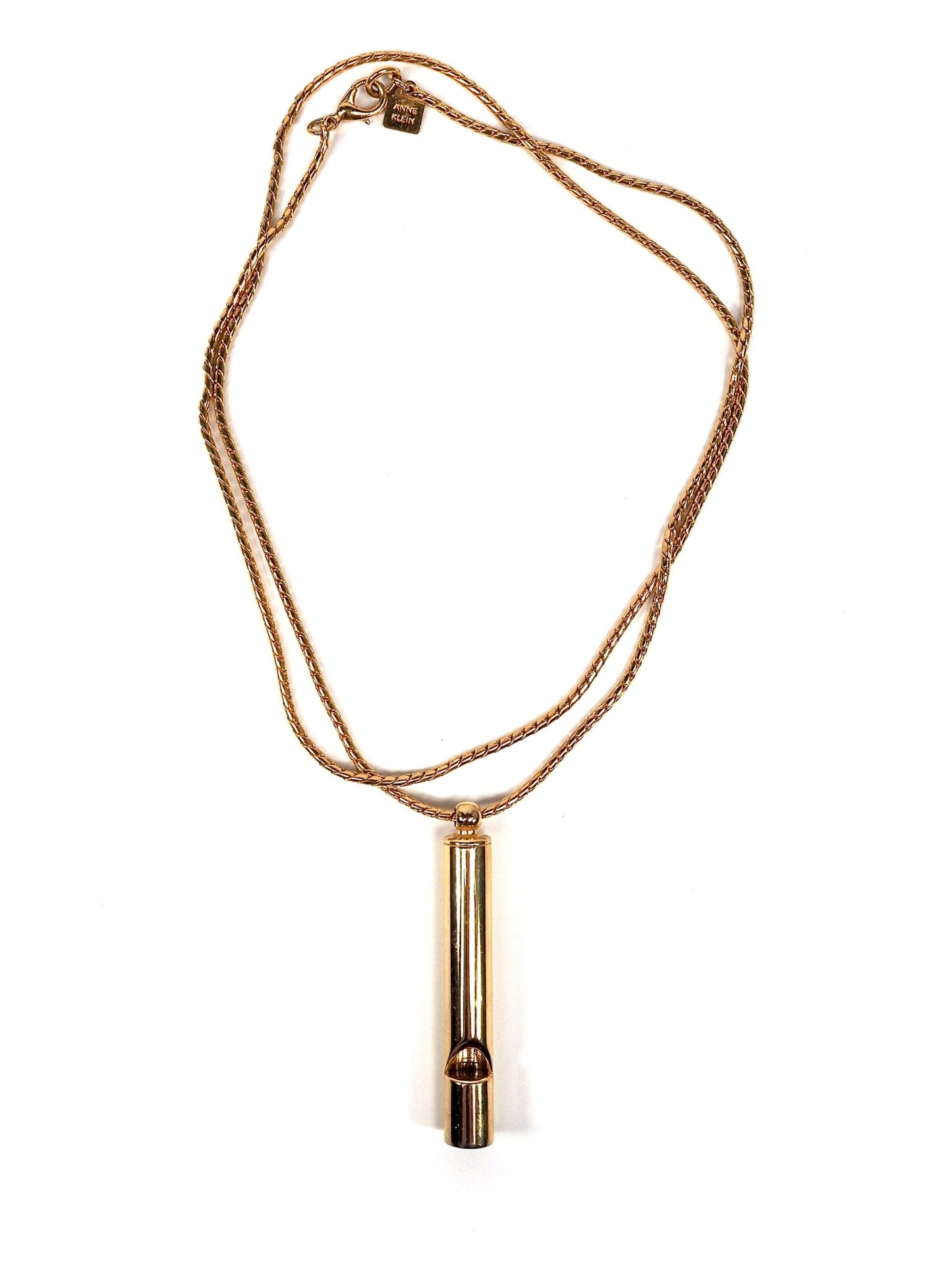 Anne Klein Gold Whistle Extra Long Necklace - Georgie's NYC - Necklaces