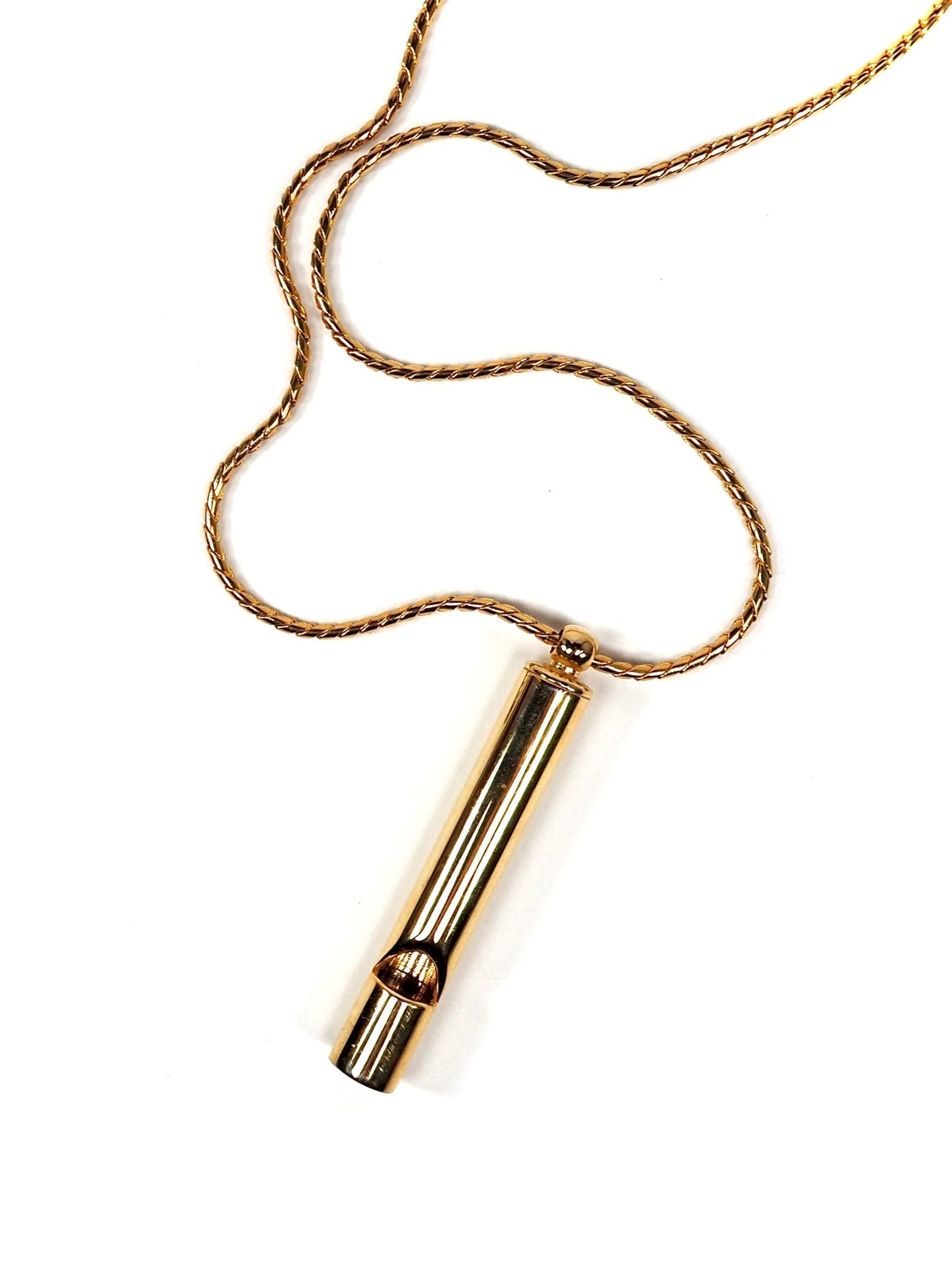 Anne Klein Gold Whistle Extra Long Necklace - Georgie's NYC - Necklaces