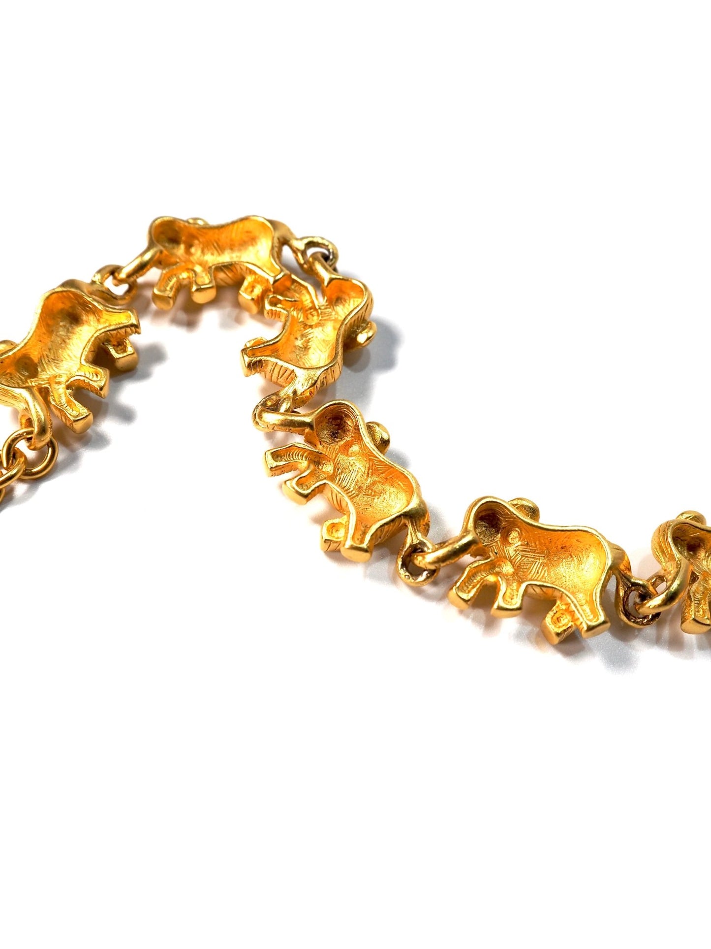 Bob Mackie Brushed Gold Elephant Bracelet - Georgie's NYC - Bracelets