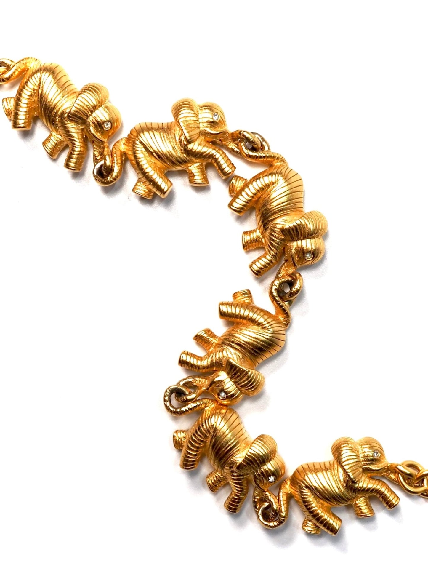 Bob Mackie Brushed Gold Elephant Bracelet - Georgie's NYC - Bracelets