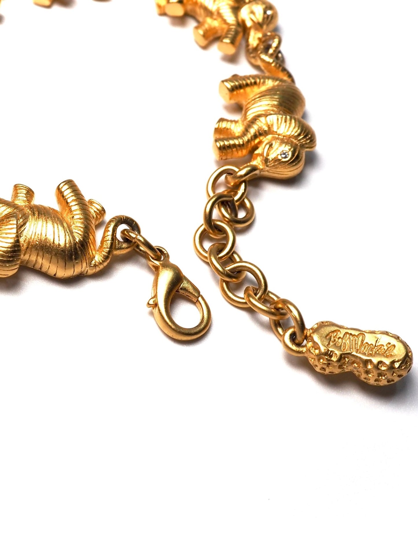 Bob Mackie Brushed Gold Elephant Bracelet - Georgie's NYC - Bracelets
