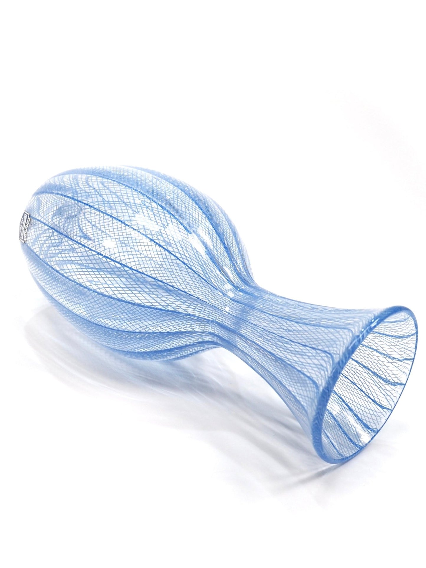Candese Murano Glass Blue Ribbons Vase - Georgie's NYC - Vases