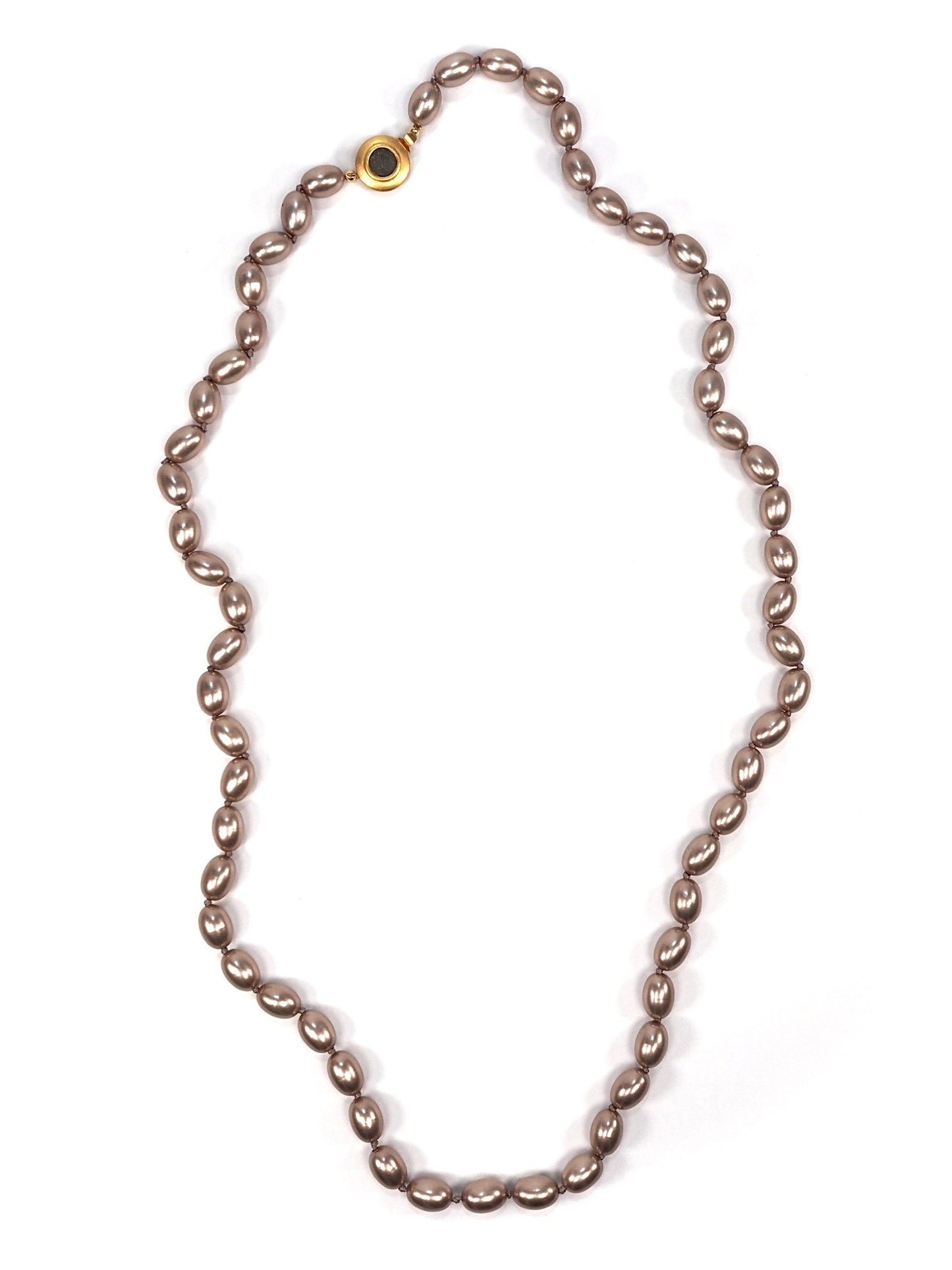 Carolee Lavender Champagne Faux Pearl Long Necklace - Georgie's NYC - Necklaces