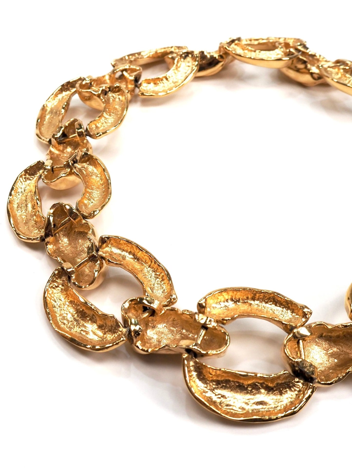Ciner Chunky Gold Link Collar Necklace - Georgie's NYC - Necklaces