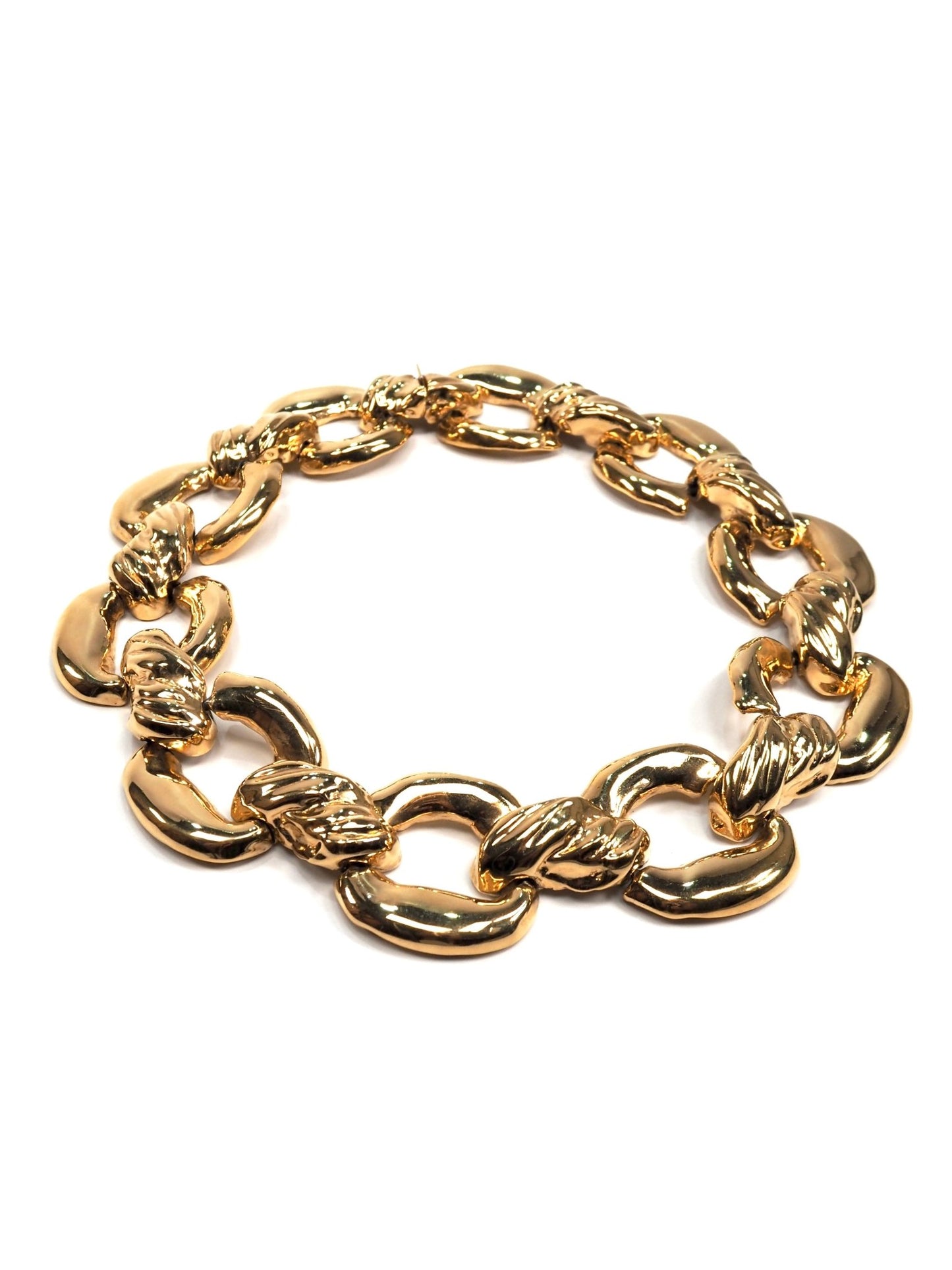 Ciner Chunky Gold Link Collar Necklace - Georgie's NYC - Necklaces