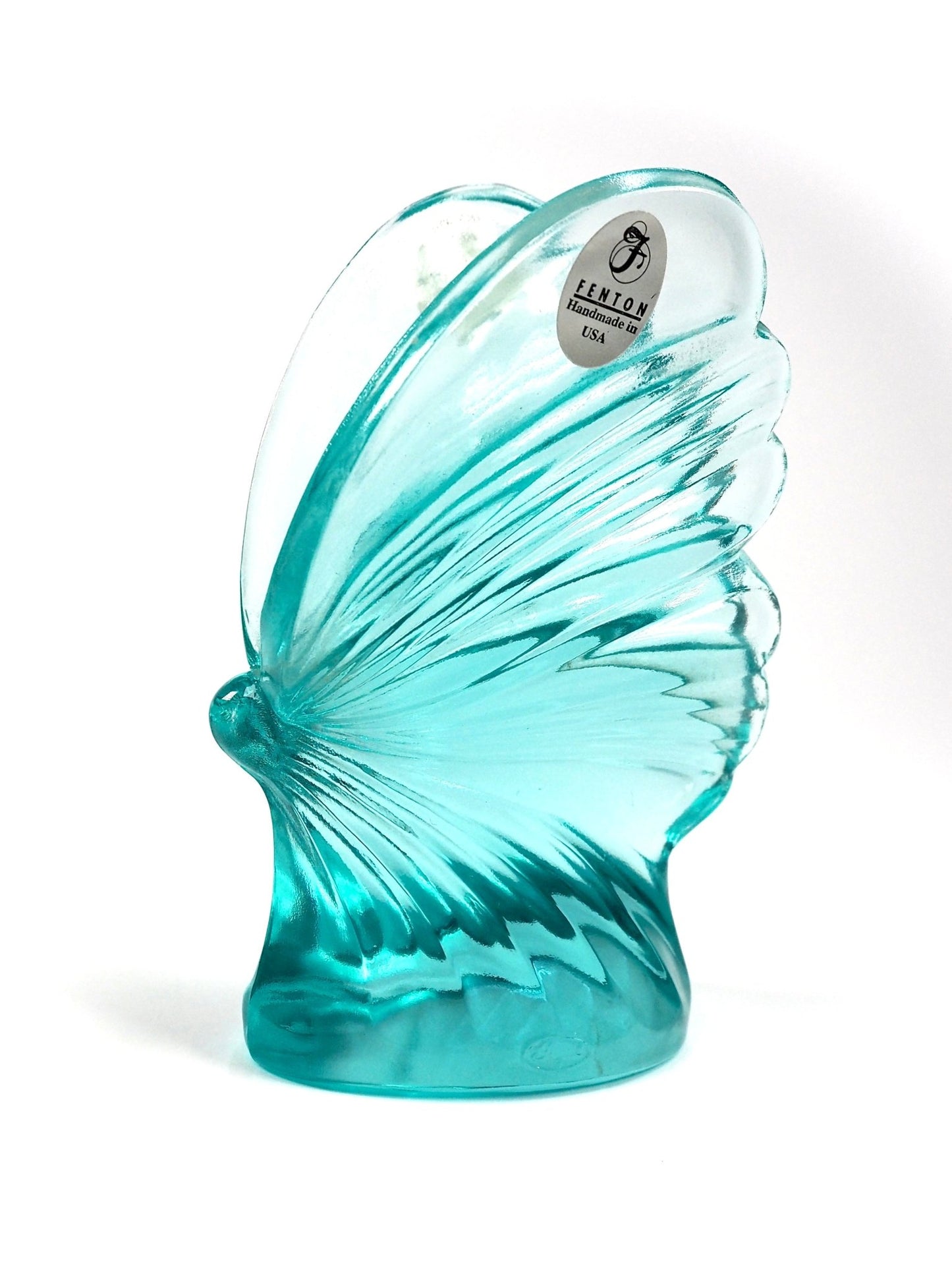 Fenton Aqua Blue Glass Butterfly - Georgie's NYC - Decorative Objects