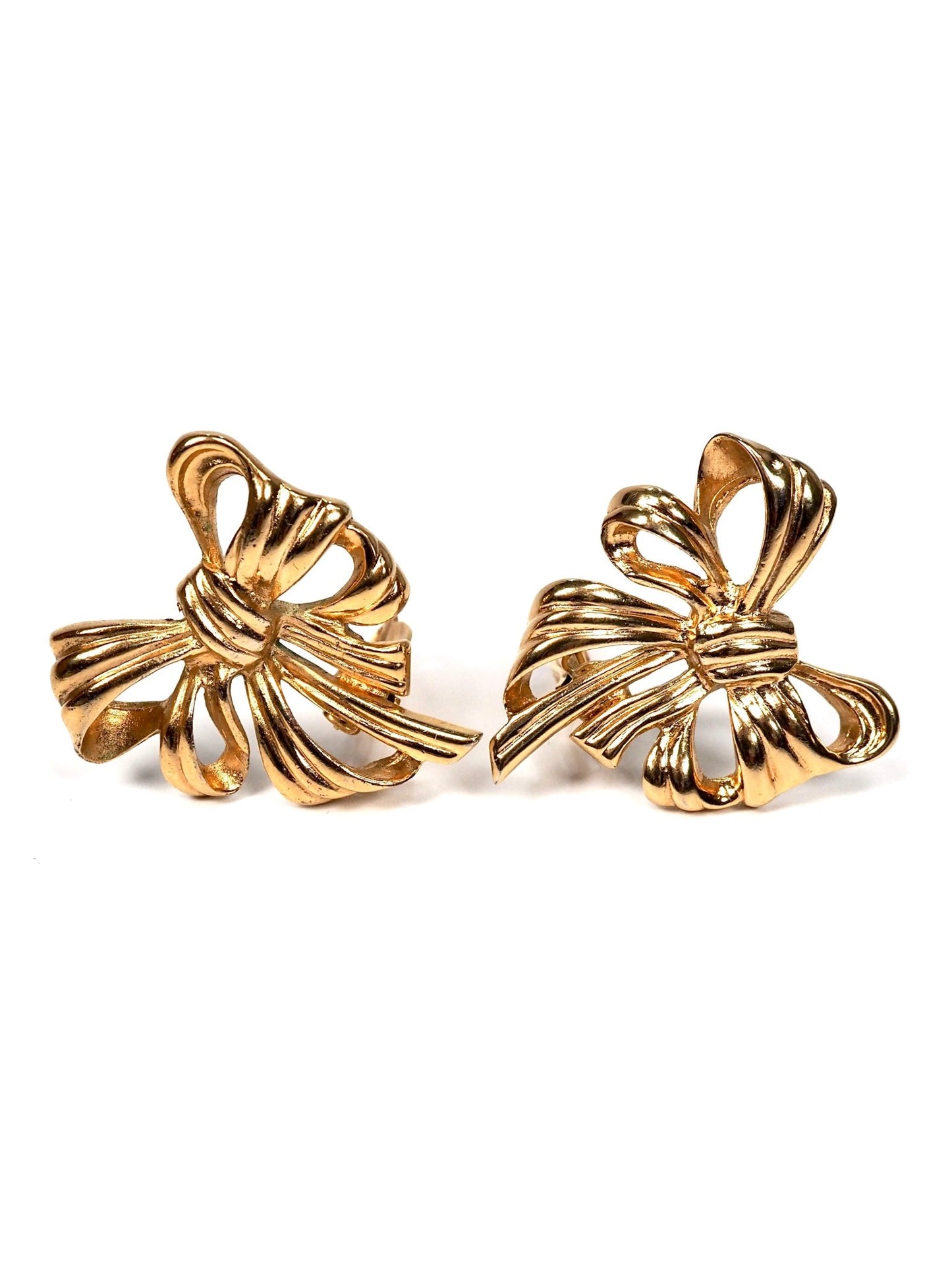 Givenchy Gold Bow Earrings - Georgie's NYC - Earrings