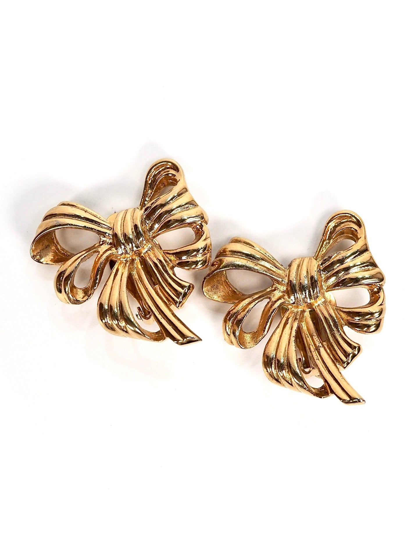 Givenchy Gold Bow Earrings - Georgie's NYC - Earrings