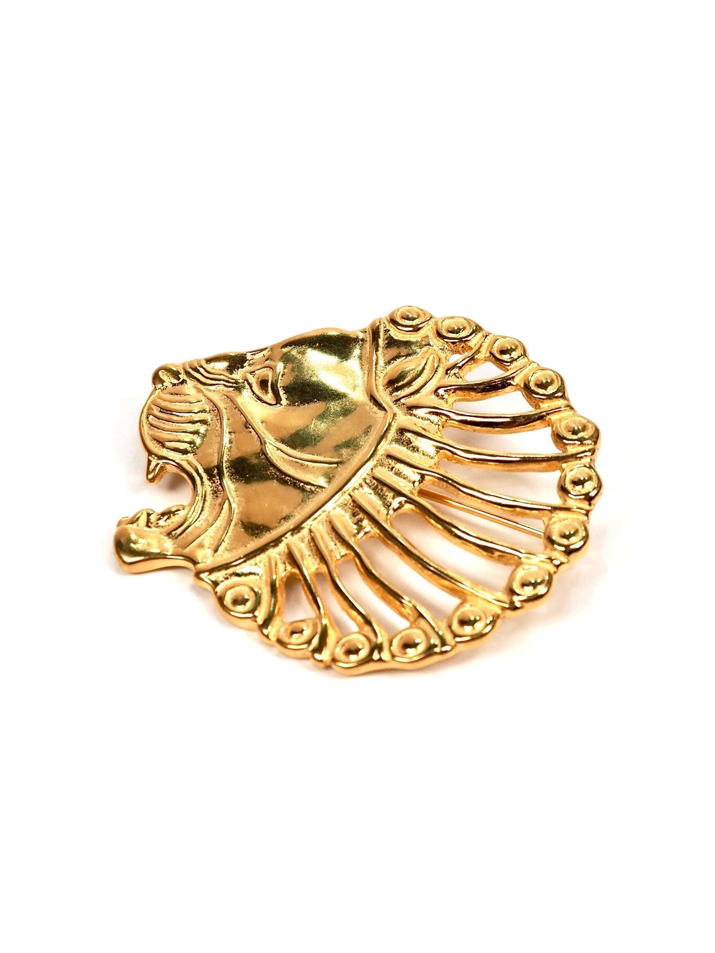 MMA Metropolitan Museum of Art Gold Persian Lion Brooch Pendant - Georgie's NYC - Brooches