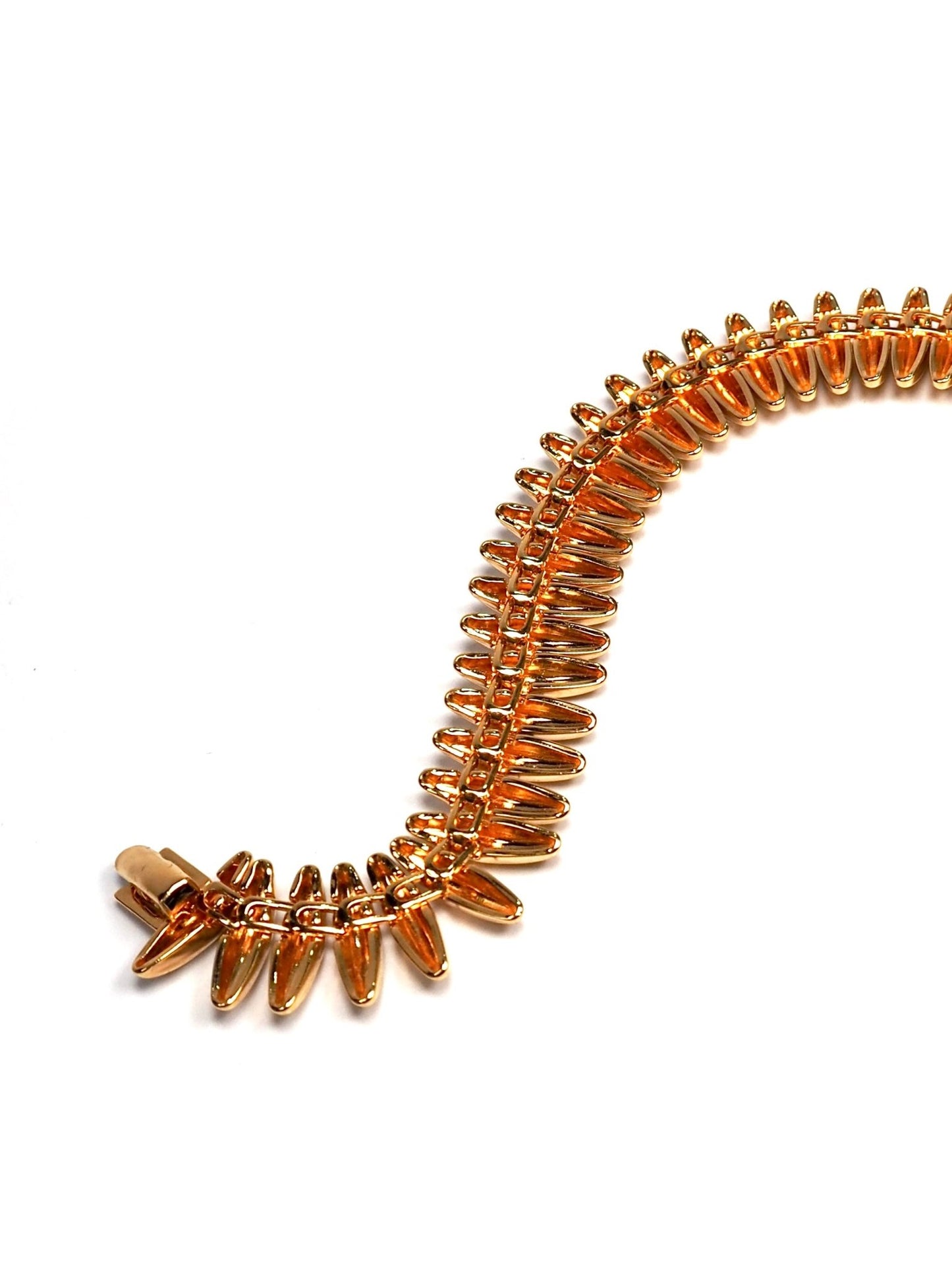 Monet Gold Slice Articulated Bracelet - Georgie's NYC - Bracelets