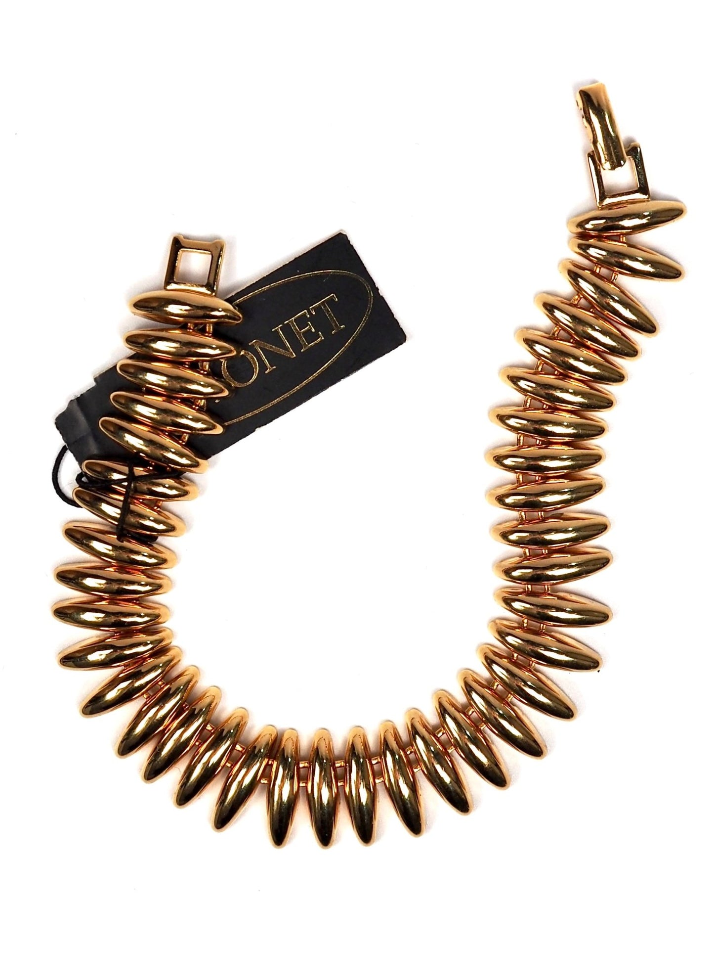 Monet Gold Slice Articulated Bracelet - Georgie's NYC - Bracelets
