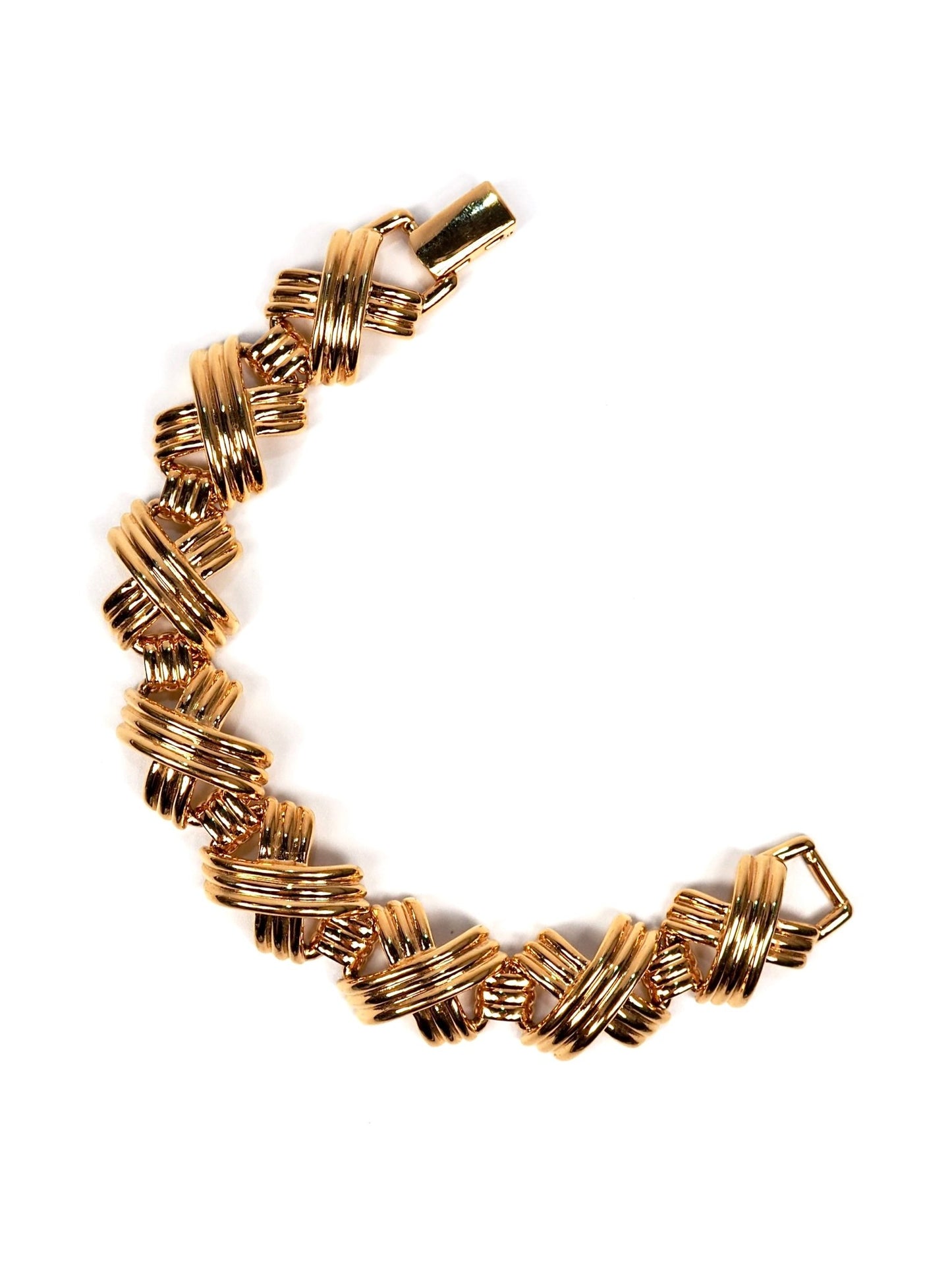 Napier Gold X Link Bracelet - Georgie's NYC - Bracelets