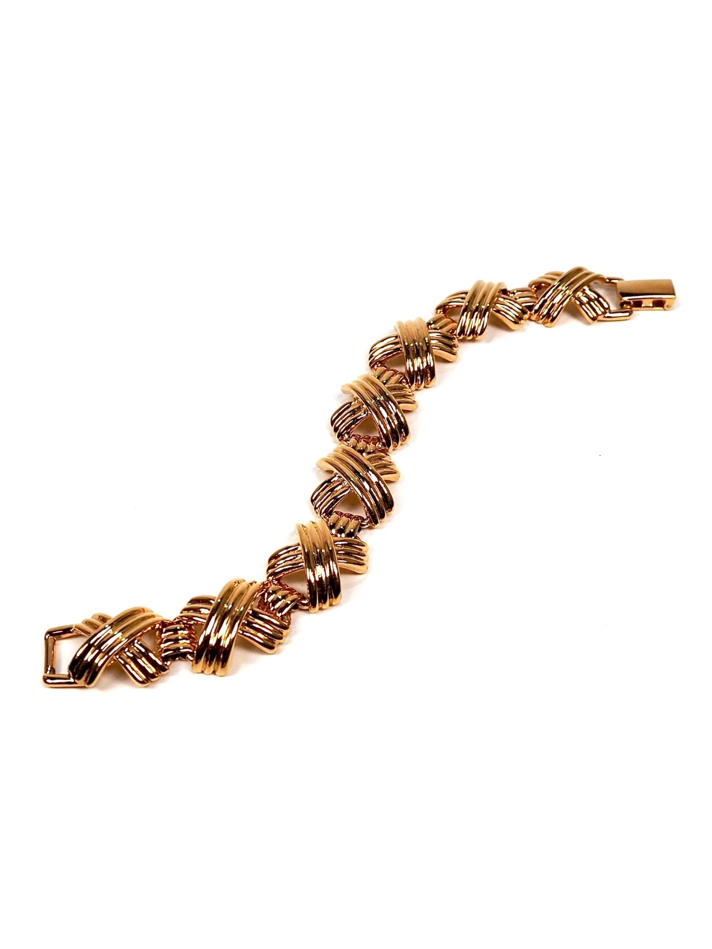 Napier Gold X Link Bracelet - Georgie's NYC - Bracelets