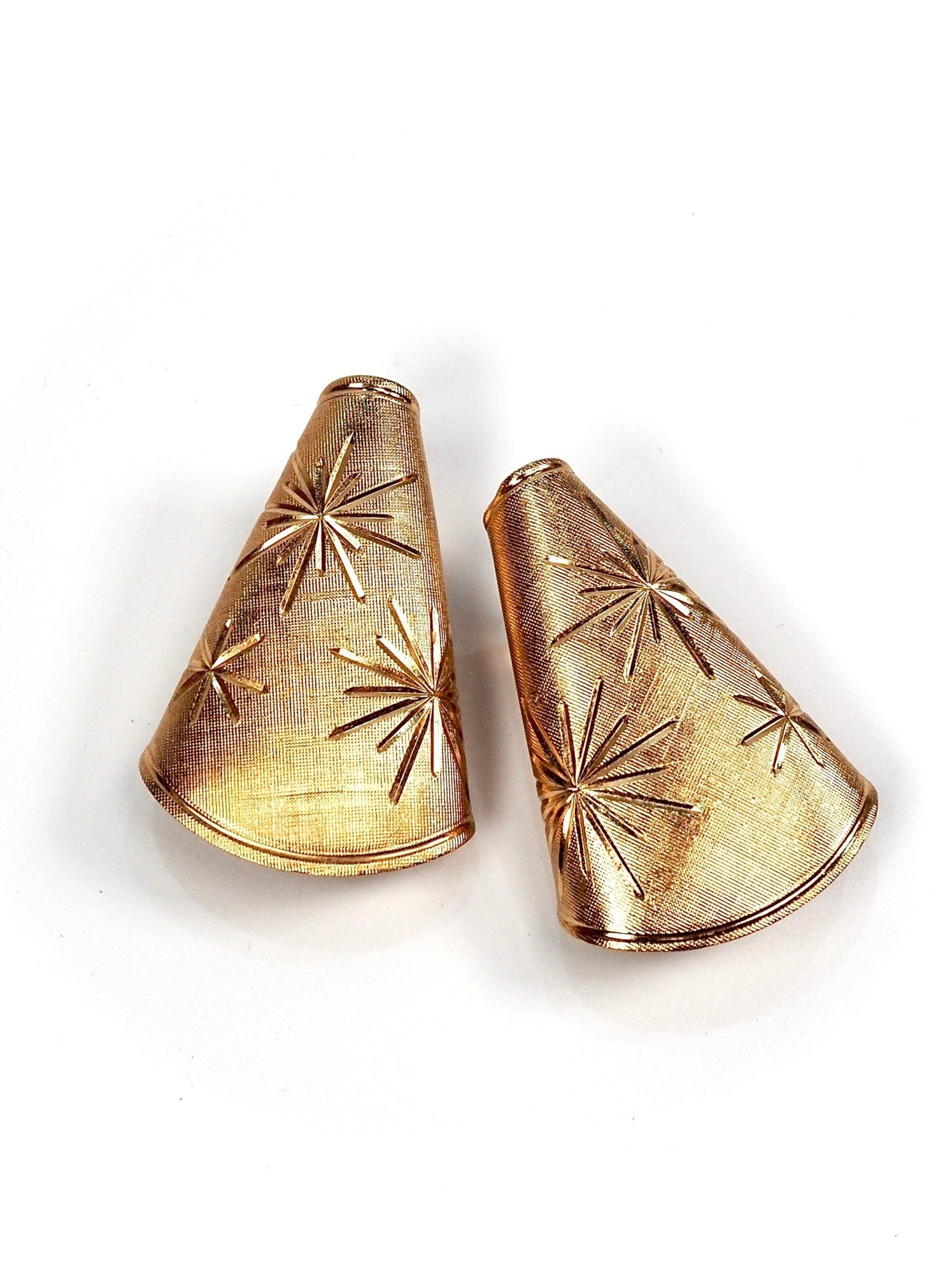 Napier Textured Gold Starburst Earrings - Georgie's NYC - Earrings