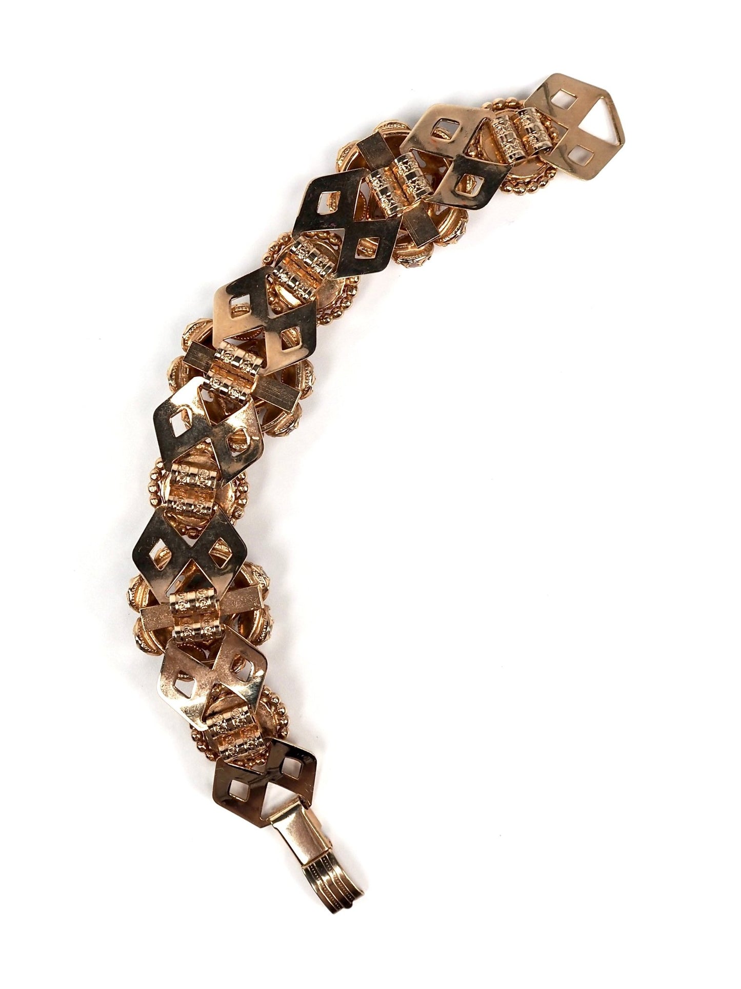 Pink and Gold Multi Resin Jeweled Bracelet - Georgie's NYC - Bracelets