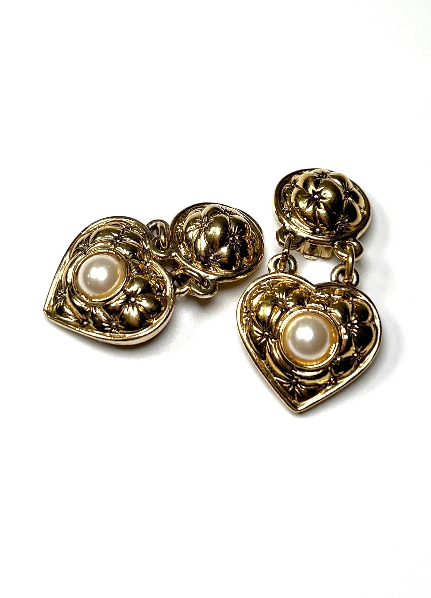 Agatha Paris Heart Drop Earrings - Georgie's NYC - Earrings