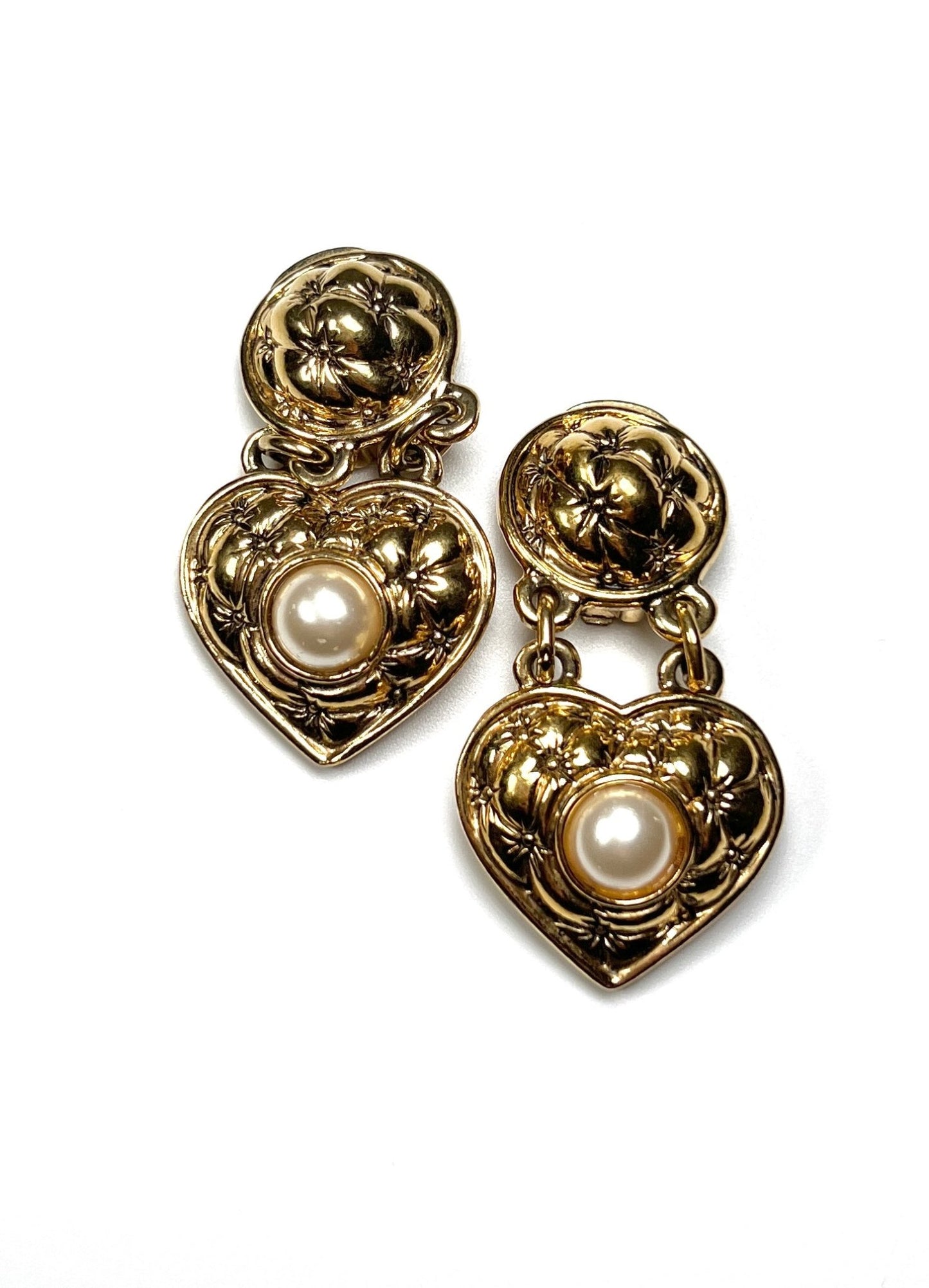 Agatha Paris Heart Drop Earrings - Georgie's NYC - Earrings
