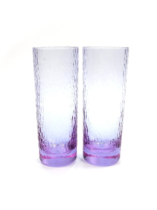 Alexandrite Crackled Highball Drinking Glasses - Georgie's NYC - Drinkware