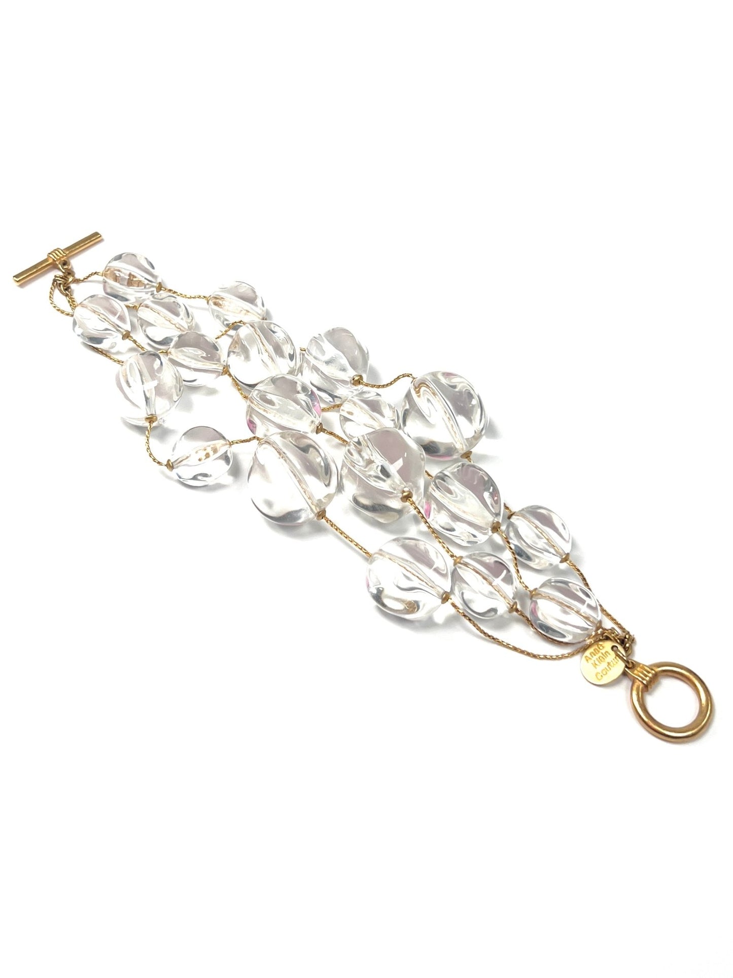 Anne Klein Couture Bubble Lucite Beaded Multi Strand Bracelet - Georgie's NYC - Bracelets