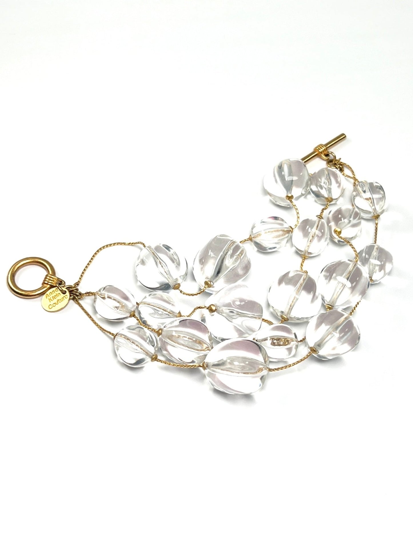 Anne Klein Couture Bubble Lucite Beaded Multi Strand Bracelet - Georgie's NYC - Bracelets