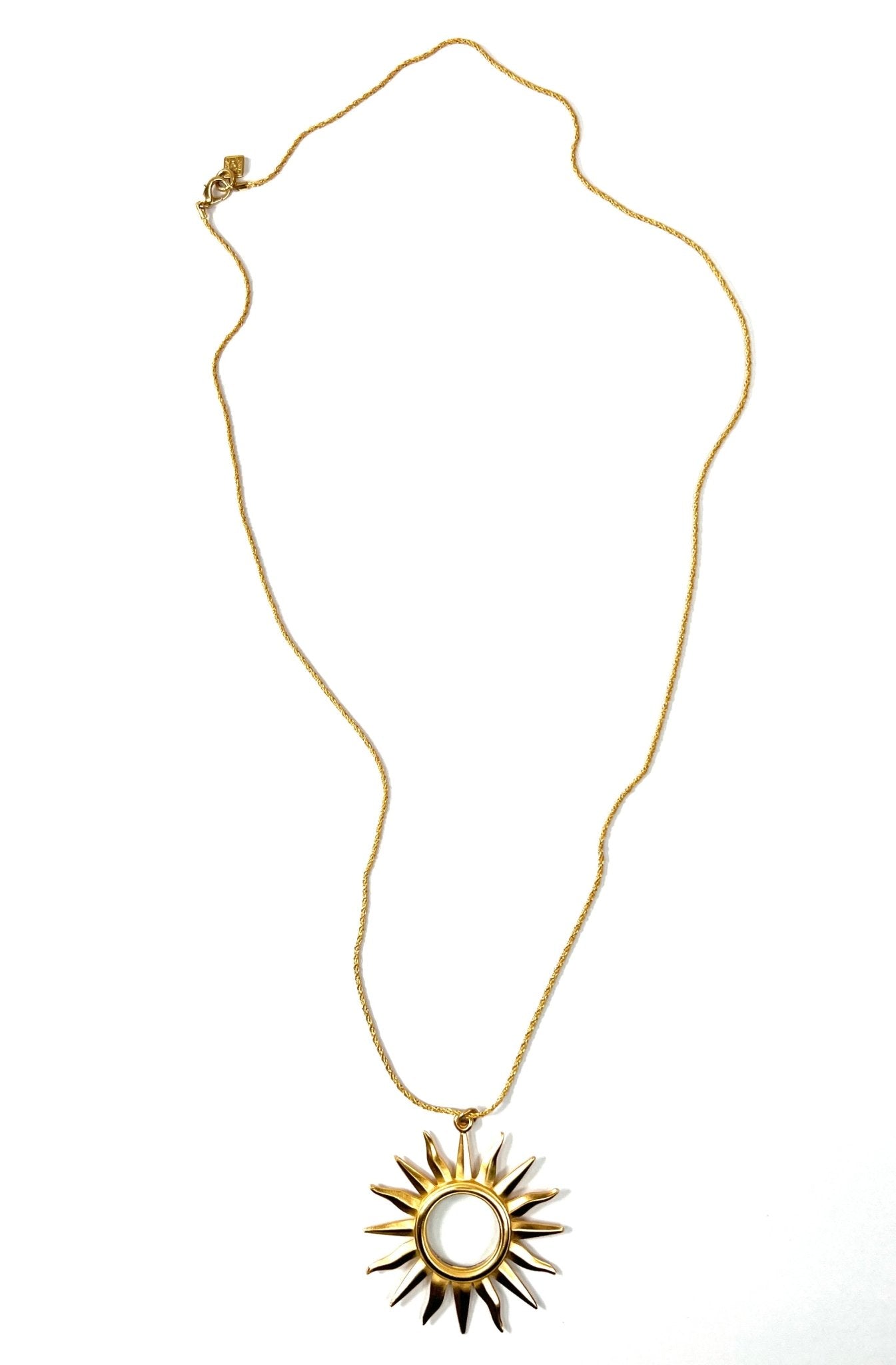 Anne Klein Extra Long Gold Sun Magnifier Necklace - Georgie's NYC - Necklaces