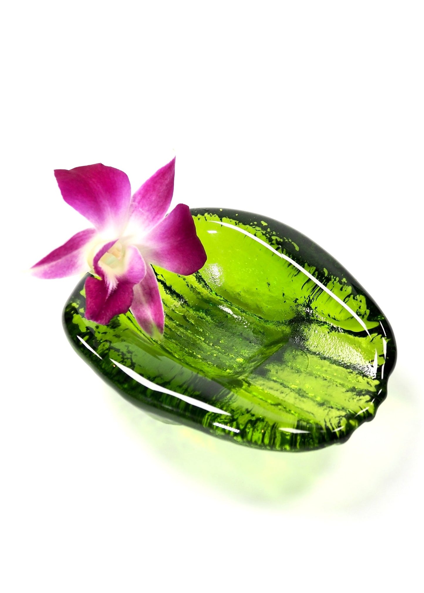 Blenko Green Art Glass Ashtray - Georgie's NYC - Ashtrays