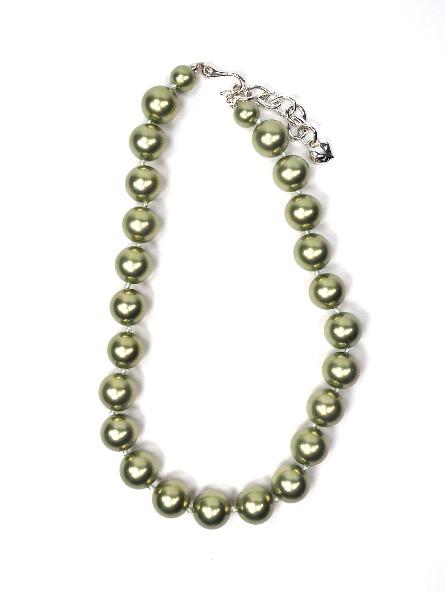Carolee Sage Green Faux Pearl Choker Necklace - Georgie's NYC - Necklaces