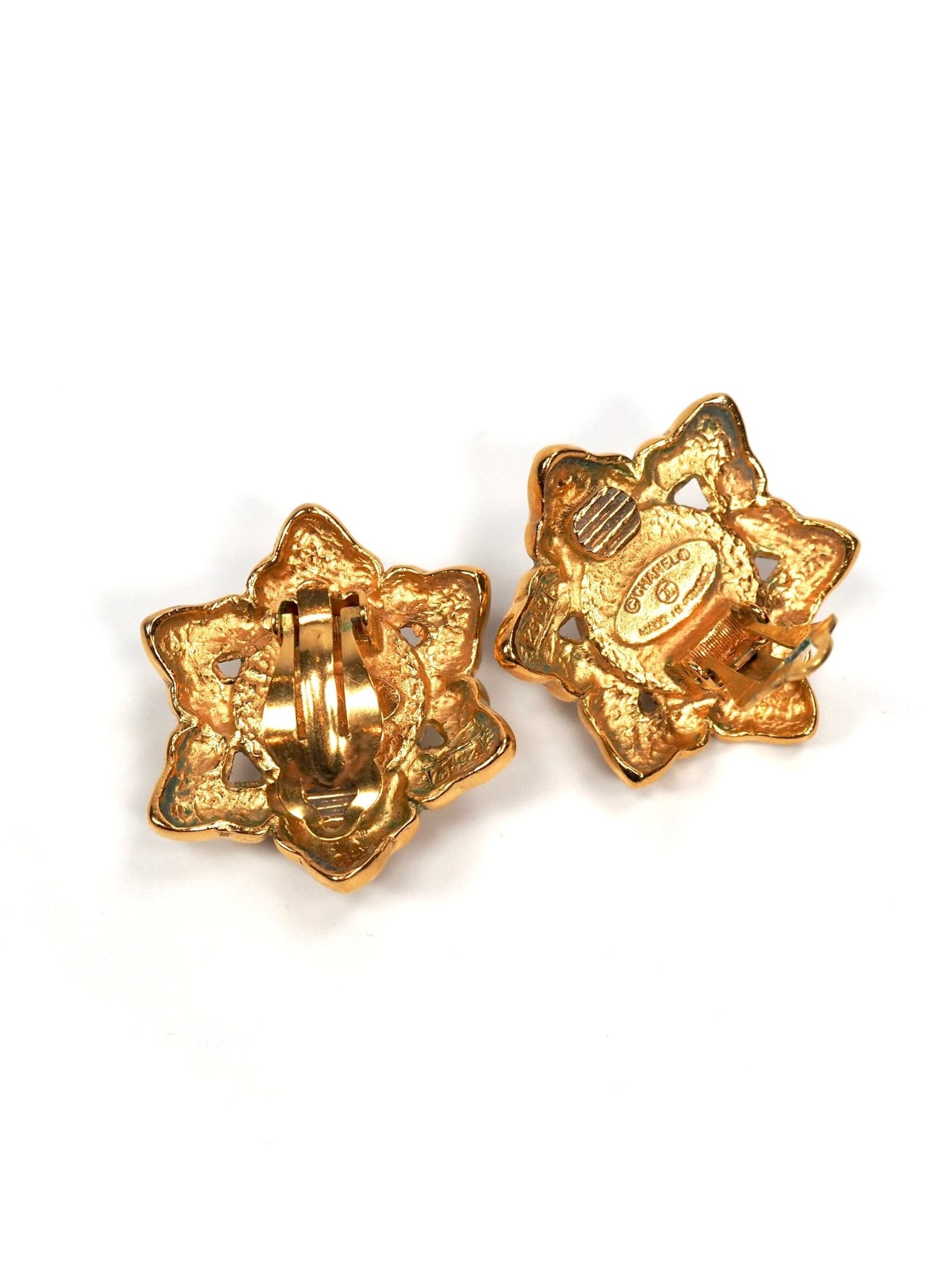 Chanel Baroque Faux Pearl and Gold Earrings - Georgie's NYC - Earrings