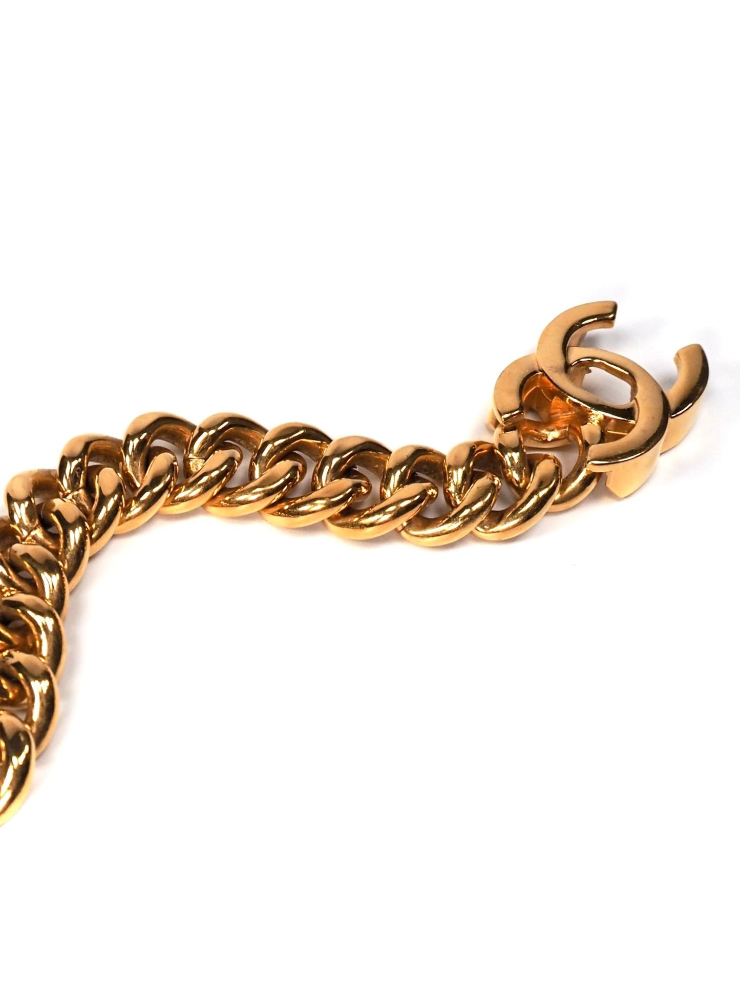 Chanel Gold CC Turnlock Chain Bracelet - Georgie's NYC - Bracelets