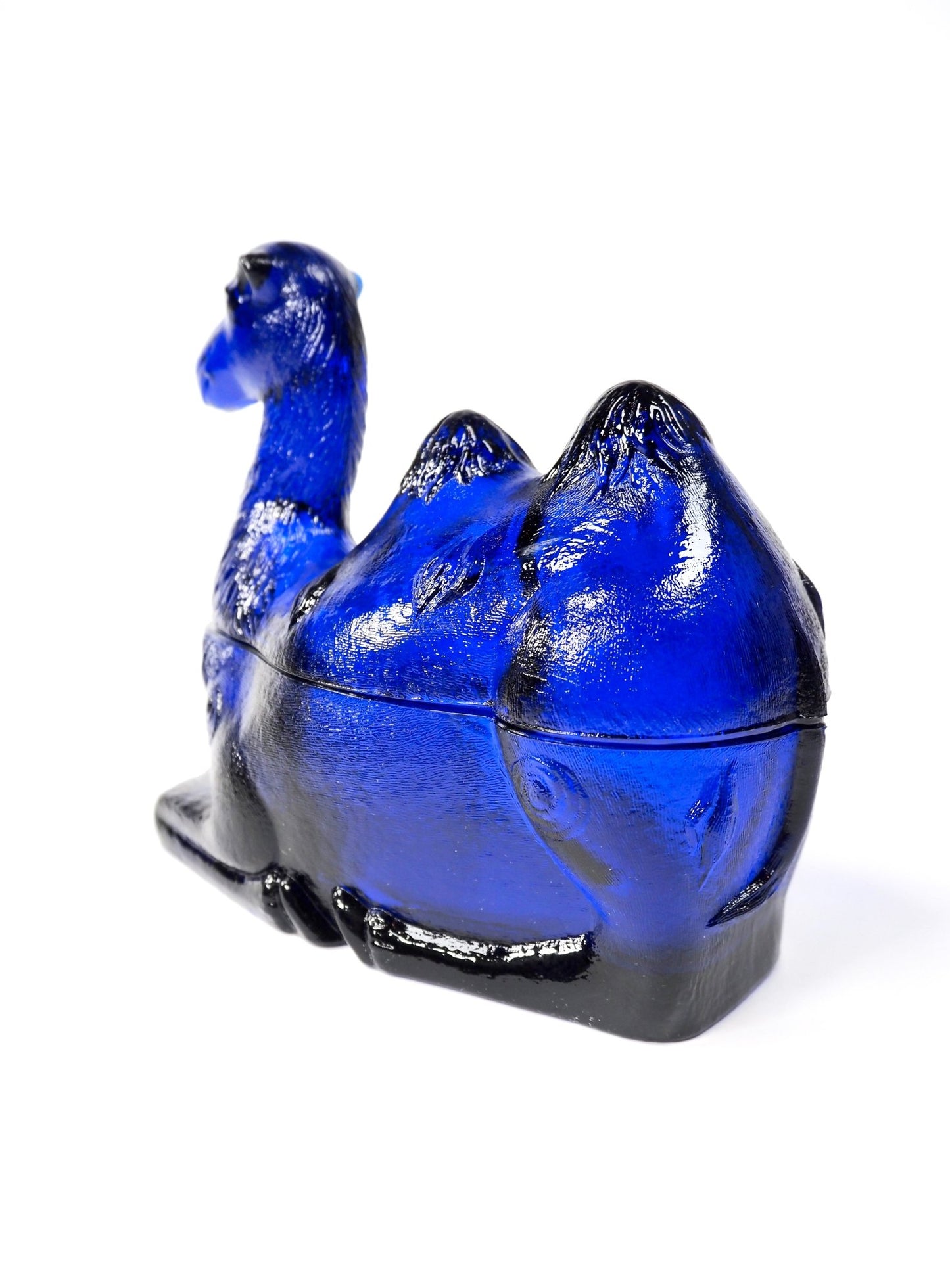 Cobalt Blue Glass Camel Candy Dish - Georgie's NYC - Decorative Jars