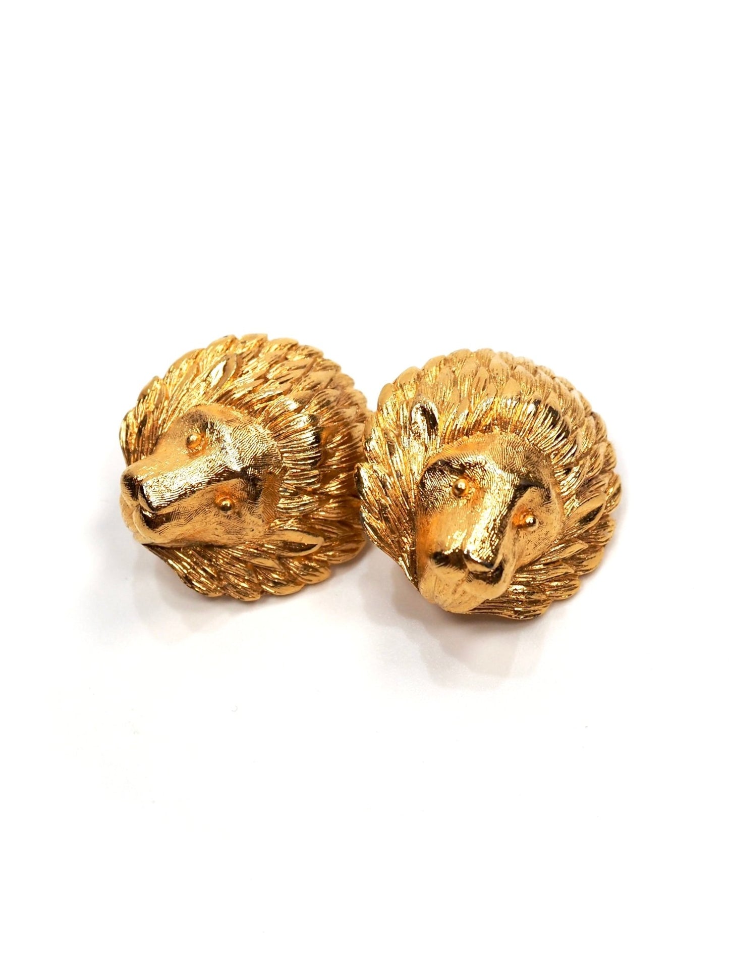Diane Von Furstenberg Gold Lion Earrings - Georgie's NYC - Earrings