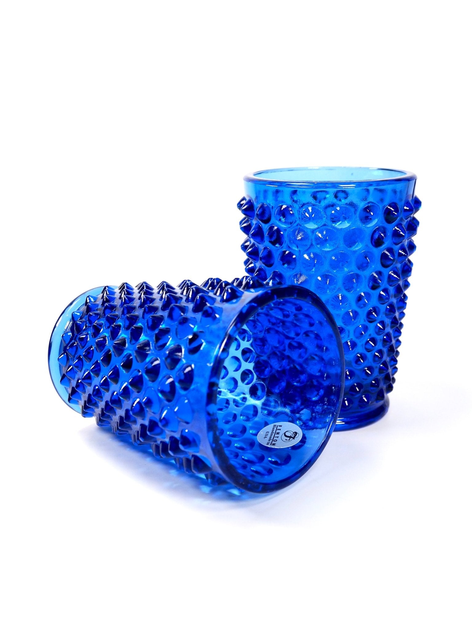 Fenton Cobalt Blue Hobnail Drinking Glasses Set of 4 - Georgie's NYC - Drinkware