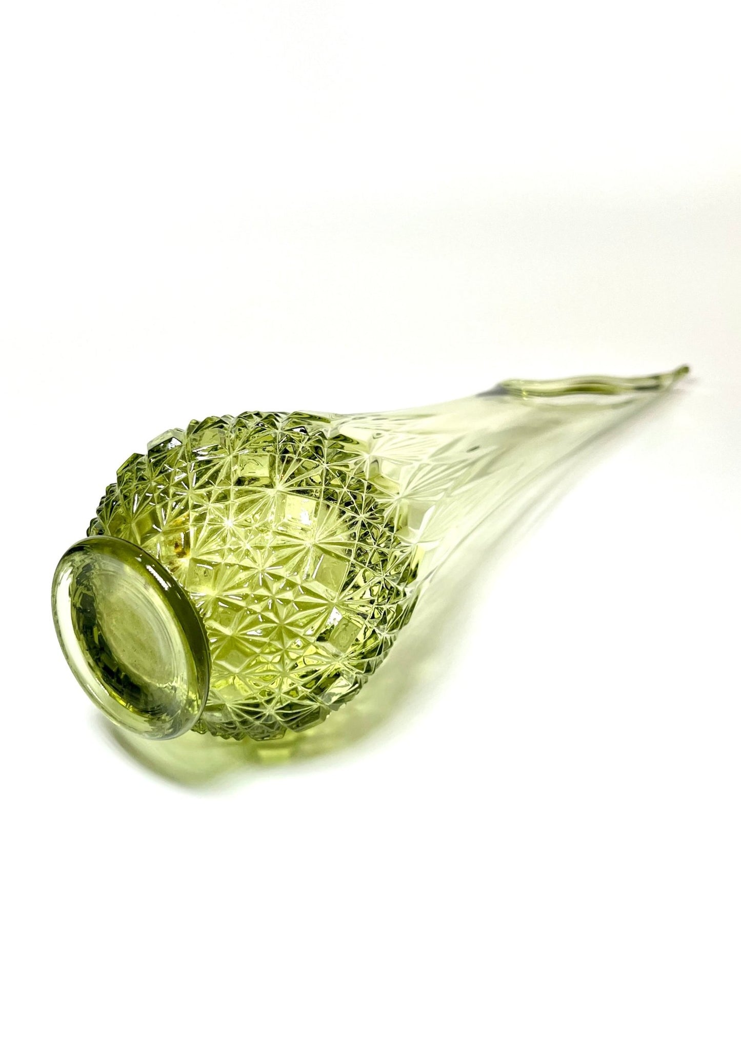 Fenton Olde Virginia Avocado Green Swung Vase - Georgie's NYC - Vases