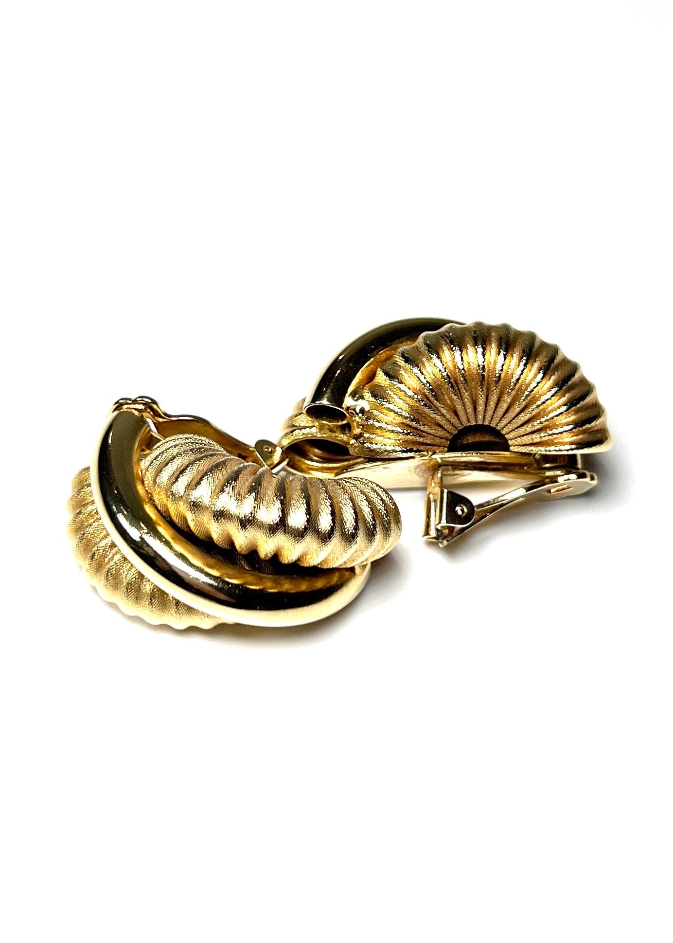 Gold Slinky Twist Earrings - Georgie's NYC - Earrings