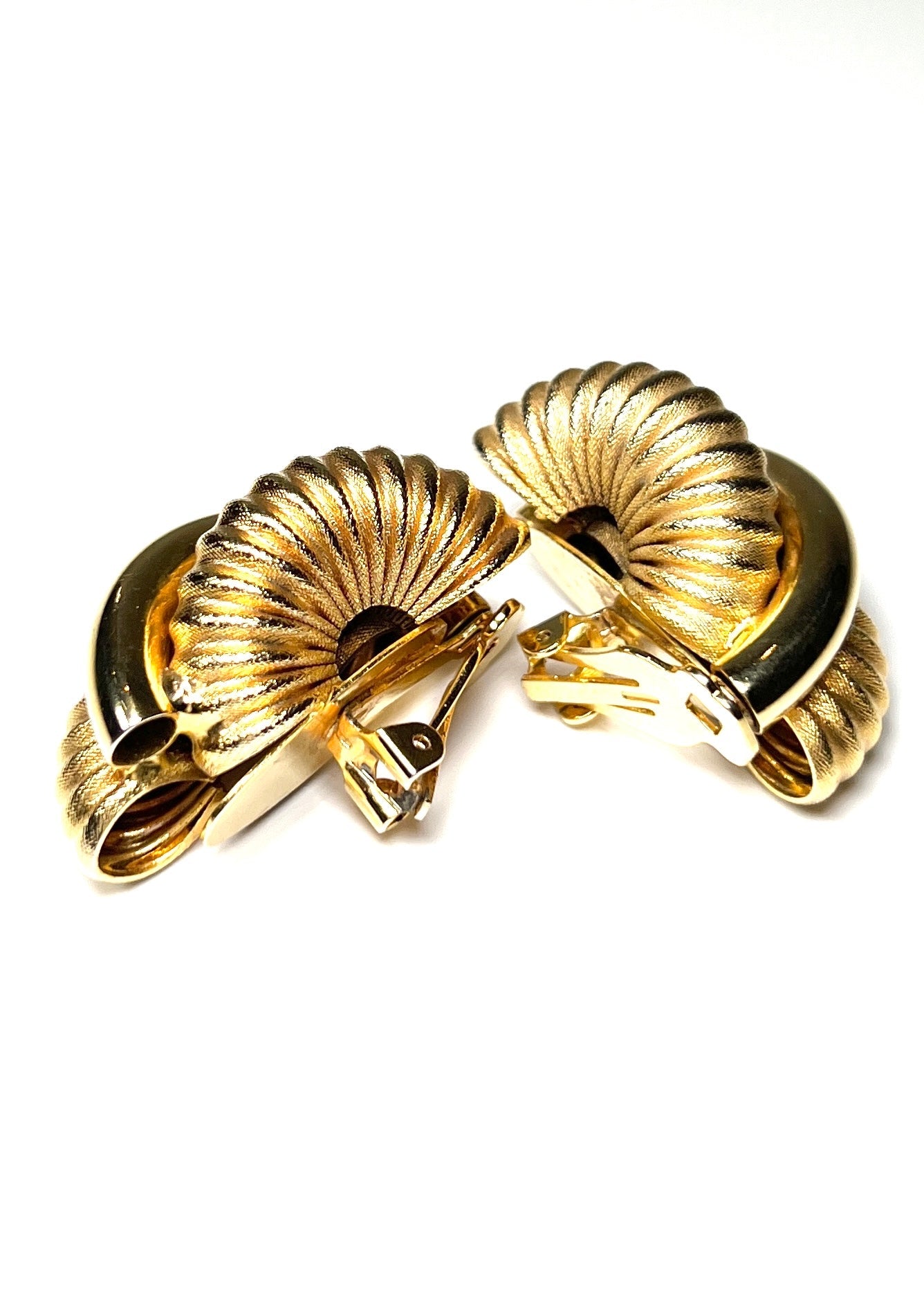 Gold Slinky Twist Earrings - Georgie's NYC - Earrings