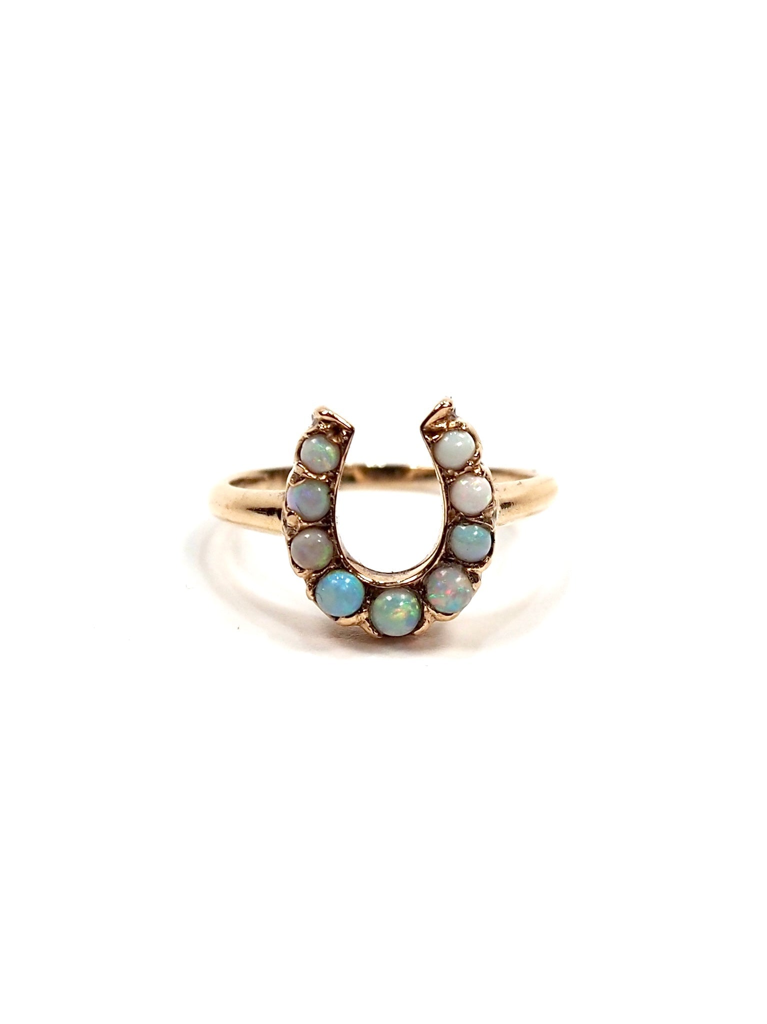 Horseshoe Opal and 14K Gold Ring - Georgie's NYC - Rings