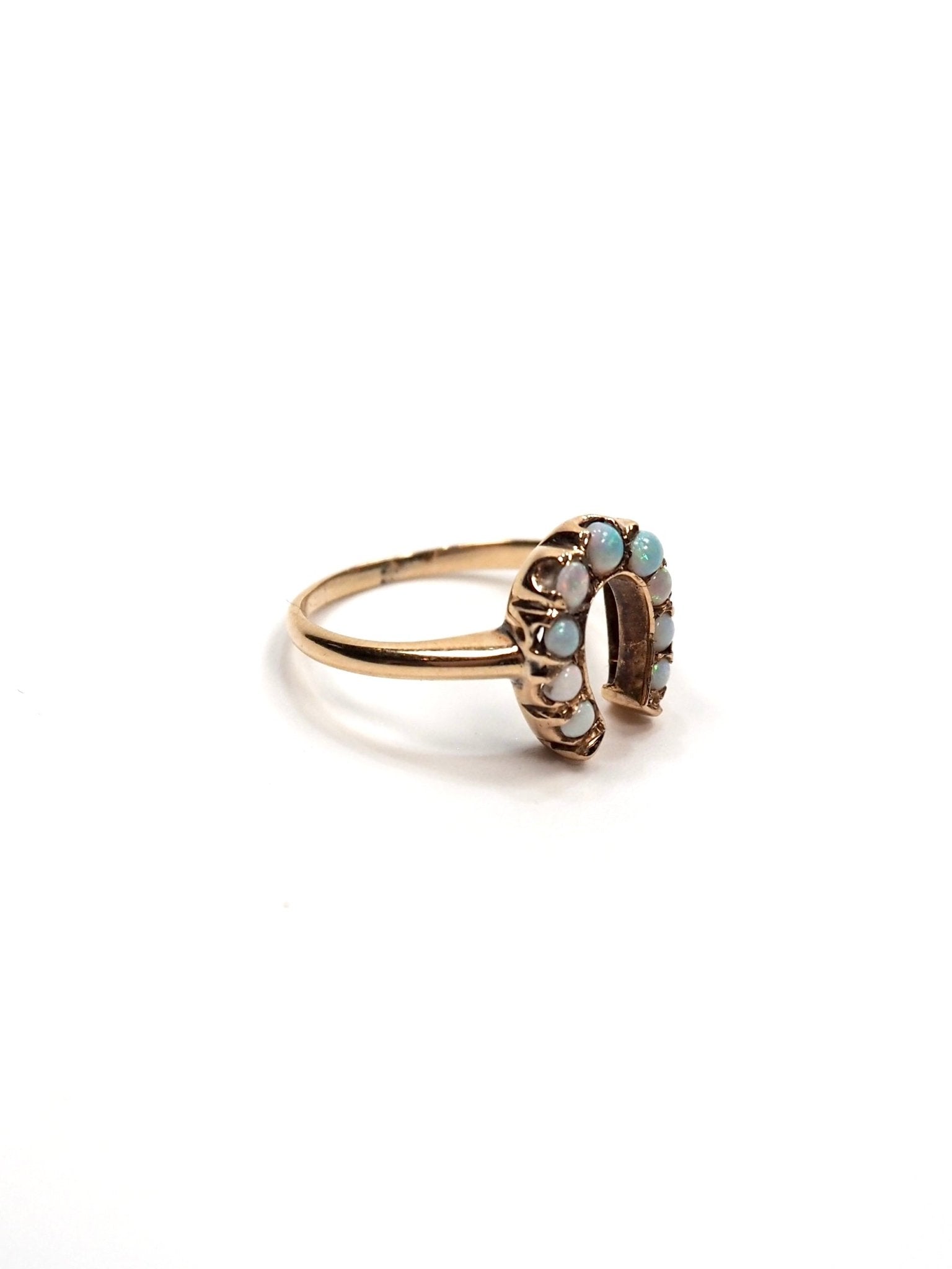 Horseshoe Opal and 14K Gold Ring - Georgie's NYC - Rings