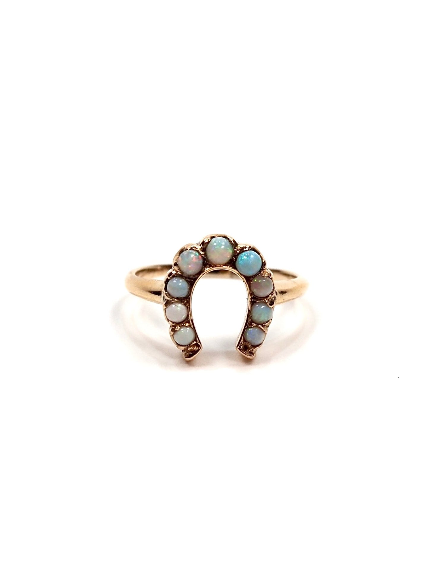 Horseshoe Opal and 14K Gold Ring - Georgie's NYC - Rings