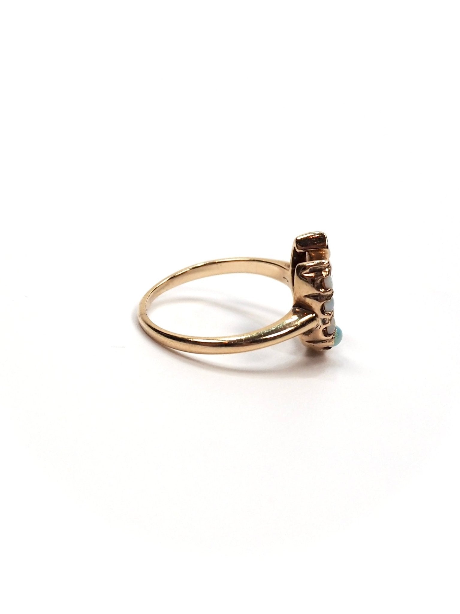 Horseshoe Opal and 14K Gold Ring - Georgie's NYC - Rings