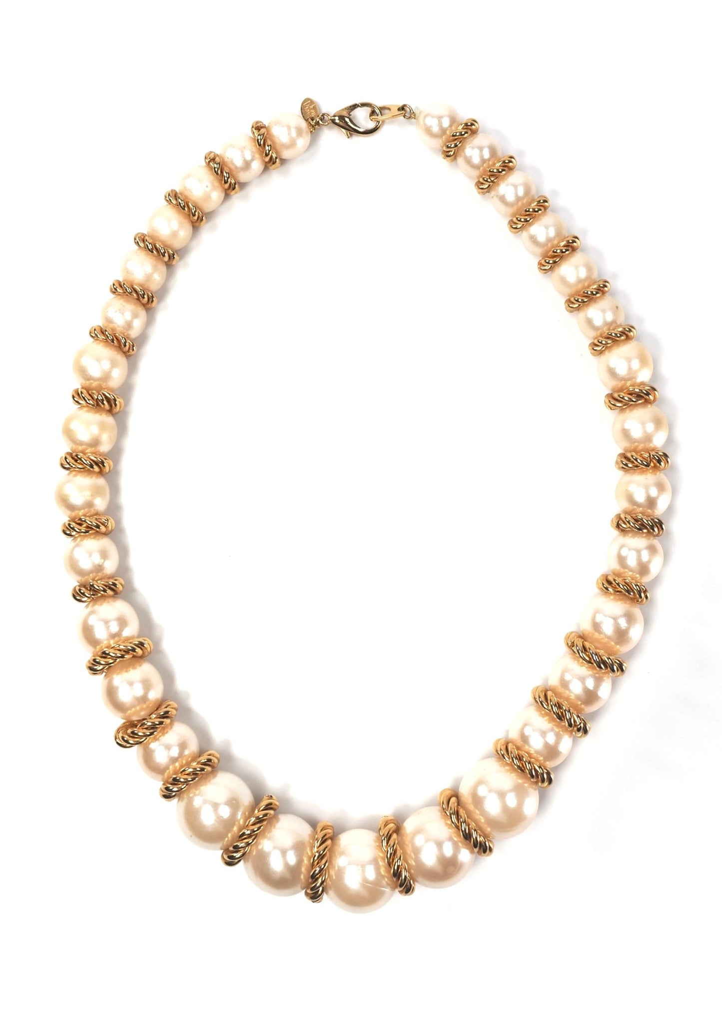 Joan Rivers Gold and Faux Pearl Graduated Strand Necklace - Georgie's NYC - Necklaces