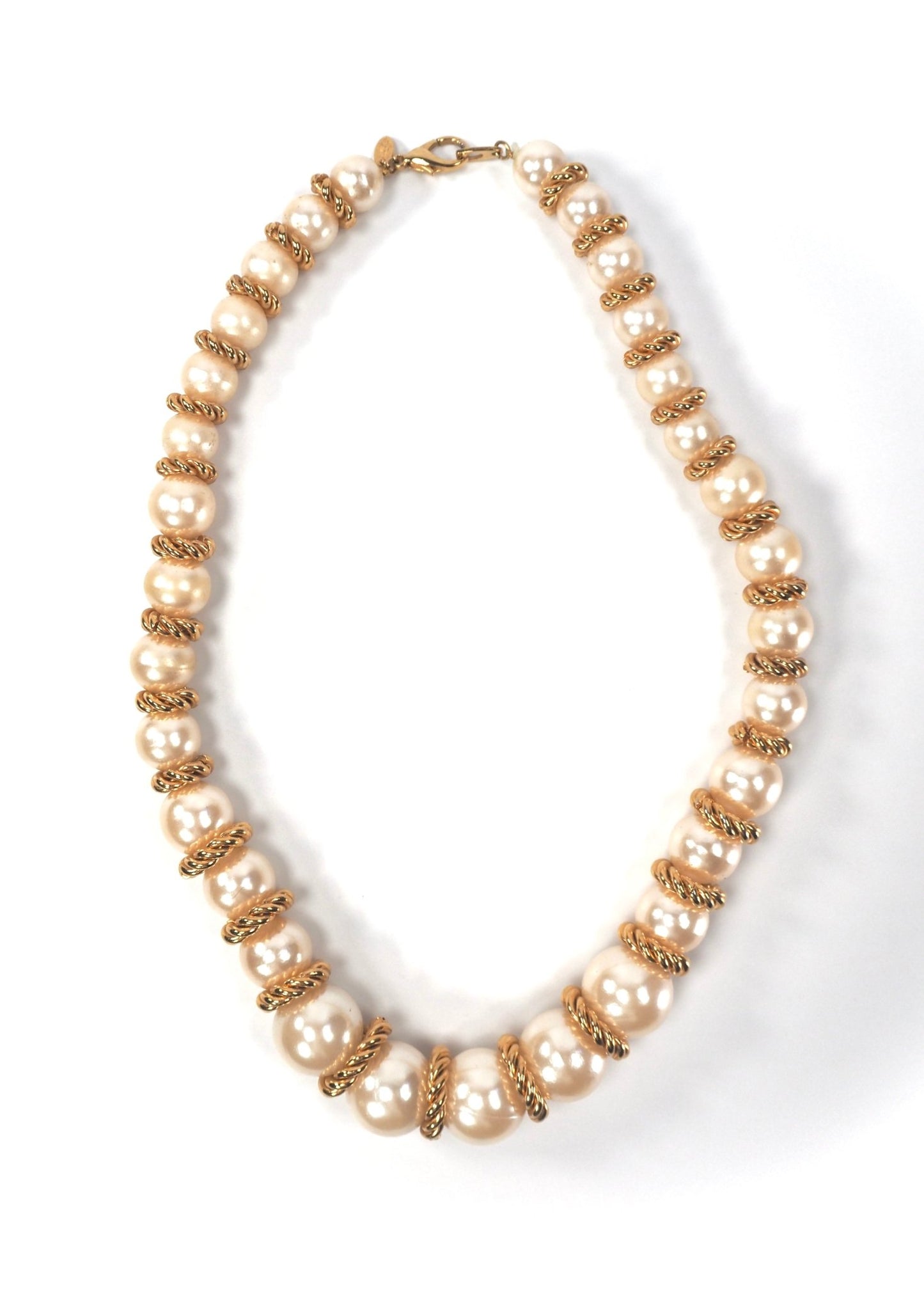 Joan Rivers Gold and Faux Pearl Graduated Strand Necklace - Georgie's NYC - Necklaces