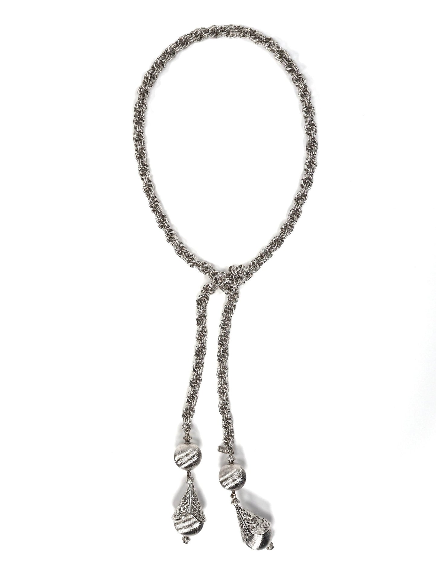 Monet Silver Bolero Lariat Chain Necklace - Georgie's NYC - Necklaces