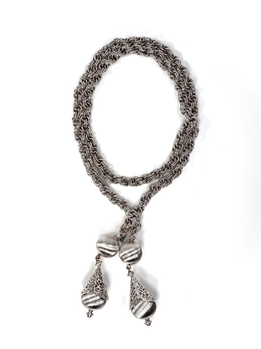 Monet Silver Bolero Lariat Chain Necklace - Georgie's NYC - Necklaces