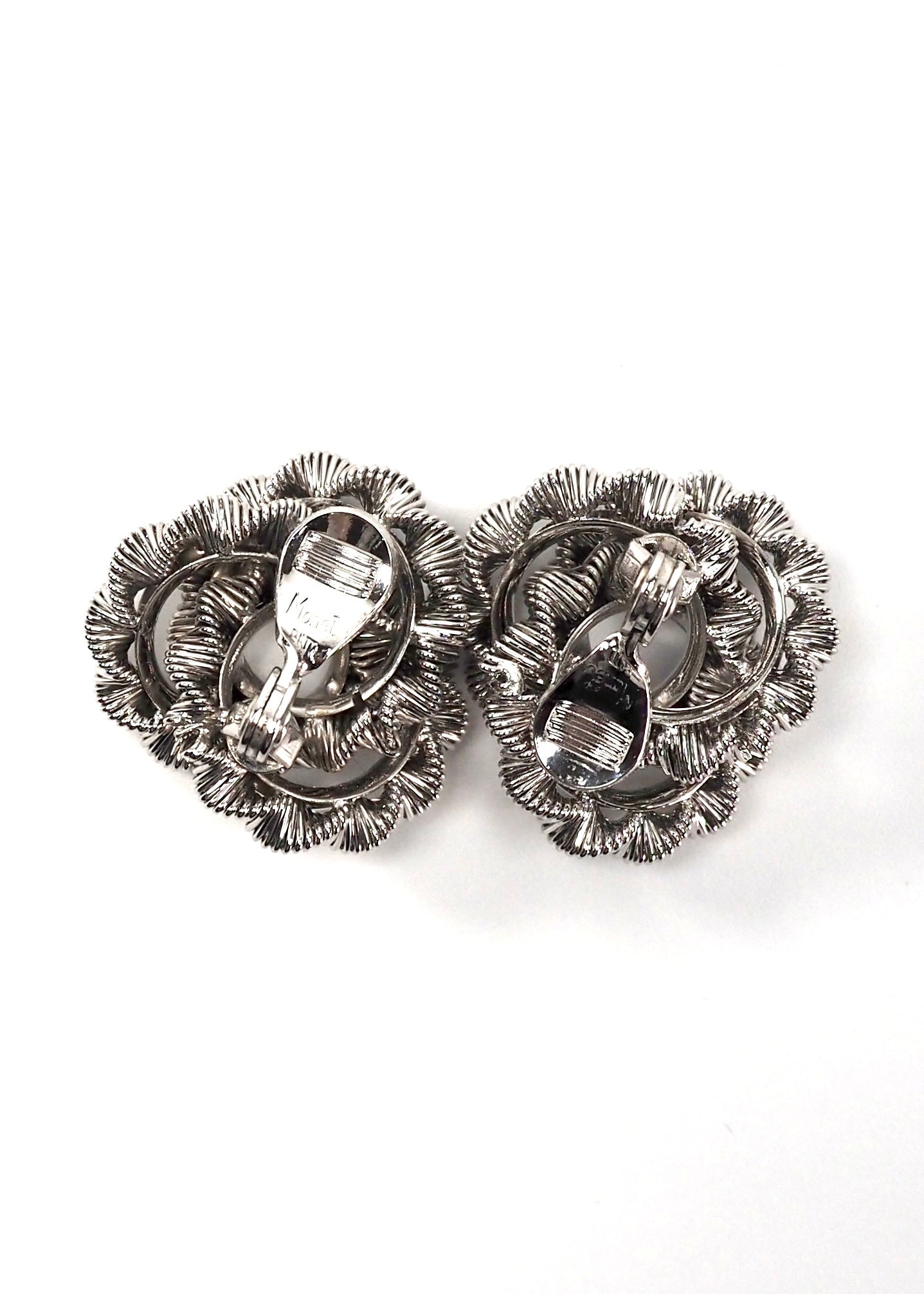 Monet Silver Round Coil Earrings - Georgie's NYC - Earrings