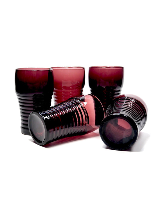 Paden City Dark Purple Tumbler Drinking Glasses - Georgie's NYC - Drinkware