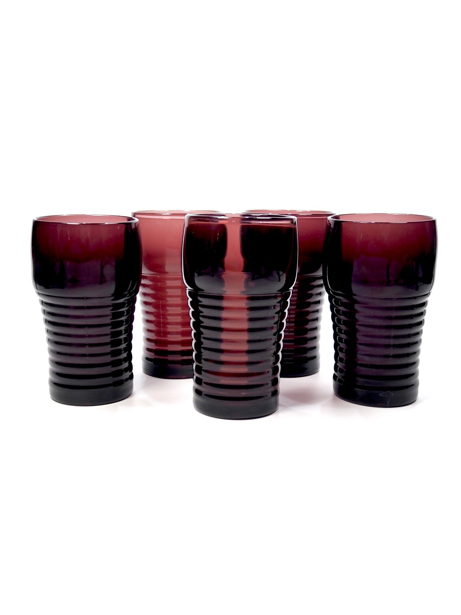 Paden City Dark Purple Tumbler Drinking Glasses - Georgie's NYC - Drinkware