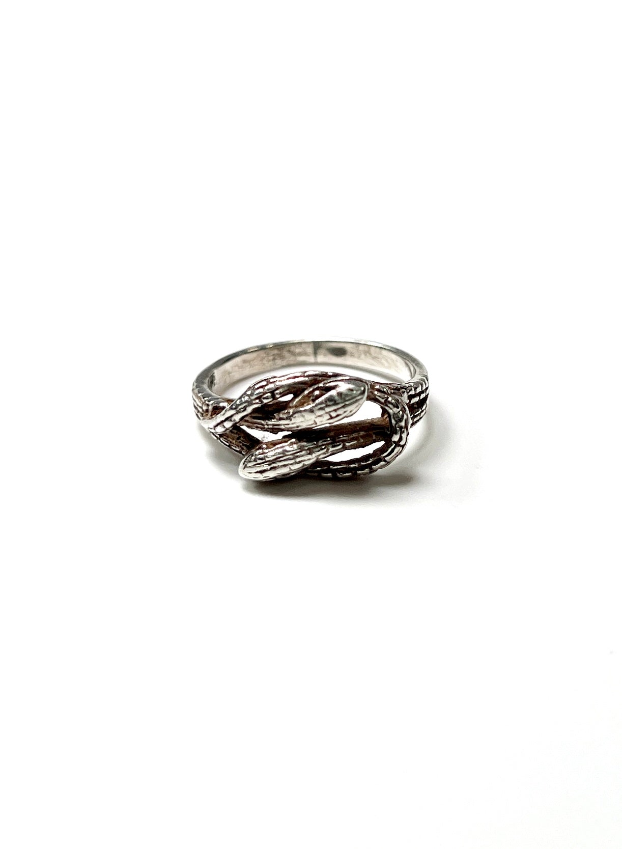 Sterling Silver Double Snake Lovers Knot Ring - Georgie's NYC - Rings
