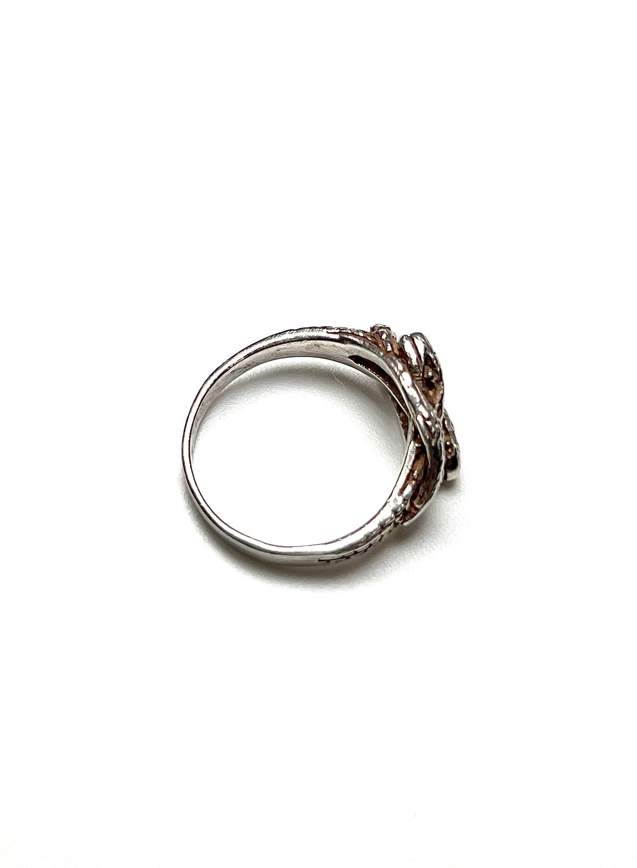 Sterling Silver Double Snake Lovers Knot Ring - Georgie's NYC - Rings