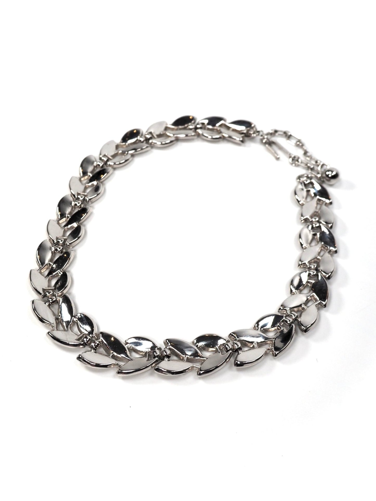 Trifari Silver Leaf Choker Necklace - Georgie's NYC - Necklaces