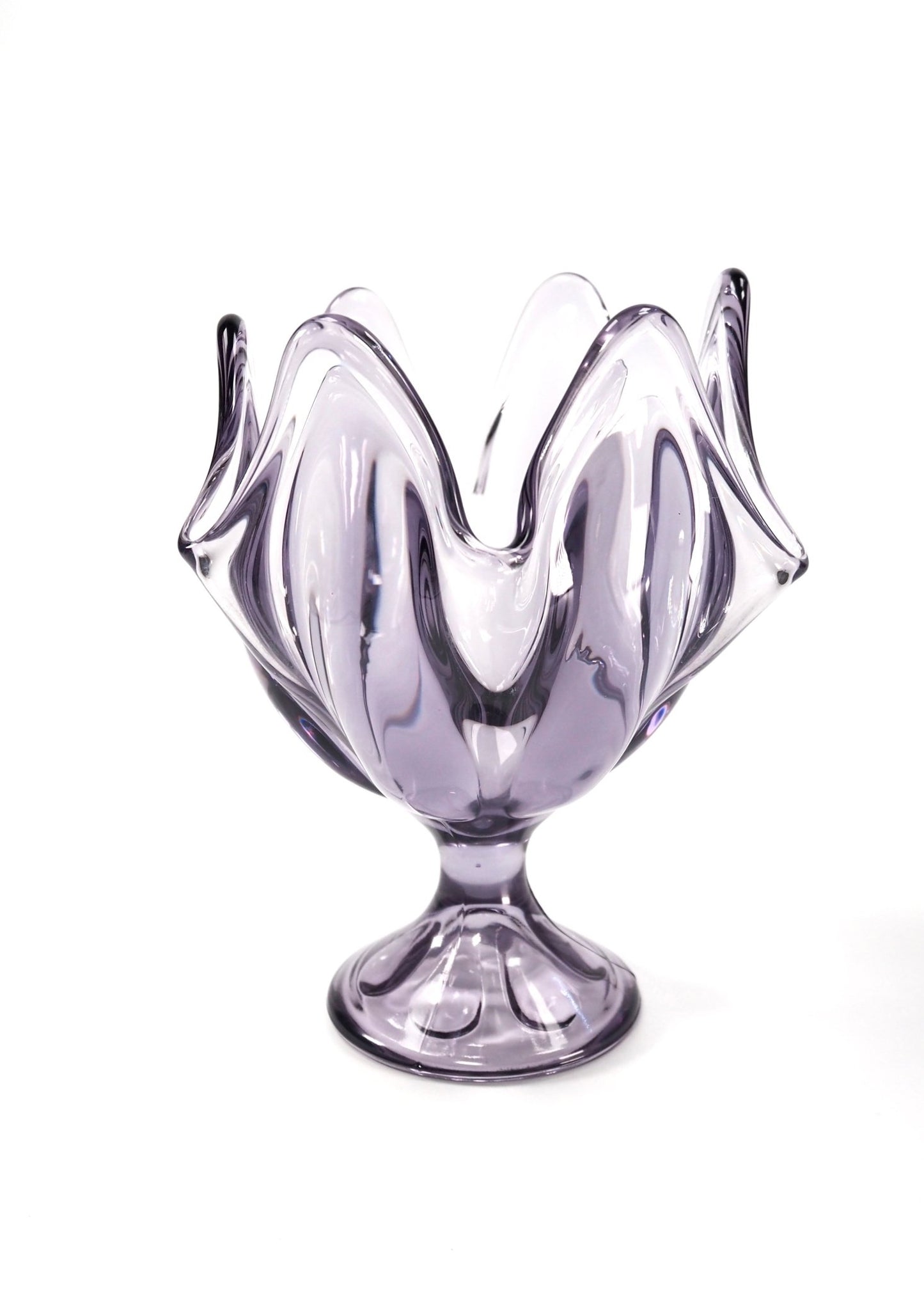 Viking Amethyst Six Petal Handkerchief Vase - Georgie's NYC - Vases